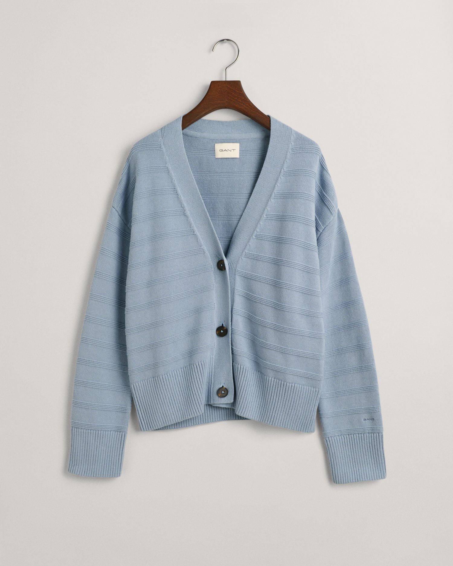 Gant Cardigan TONAL STRIPED COTTON CARDIGAN