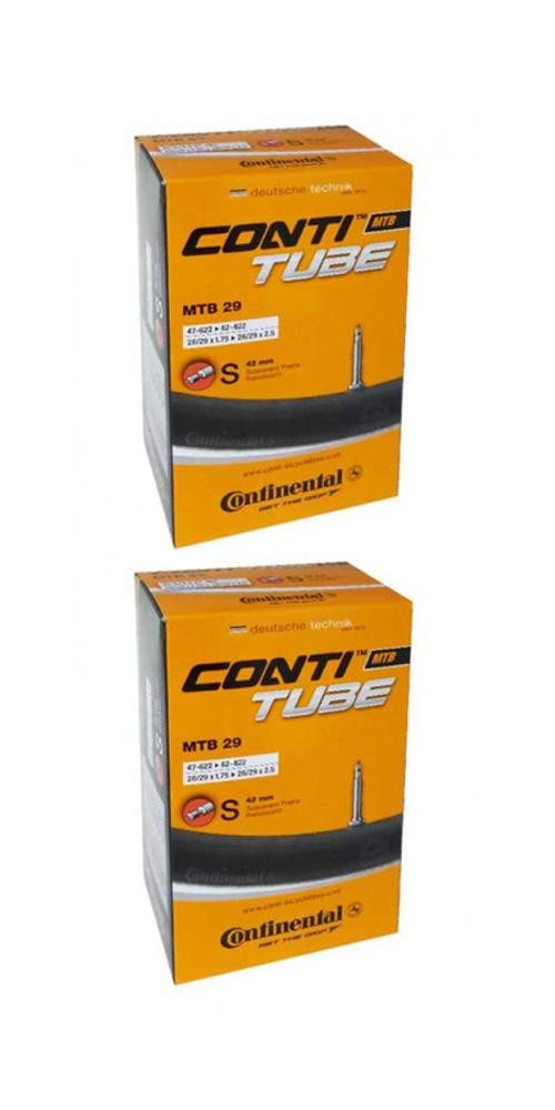 CONTINENTAL Fahrradschlauch Continental 2x MTB Schlauch 28/29 Zoll, passend für Reifenbreite 47-62