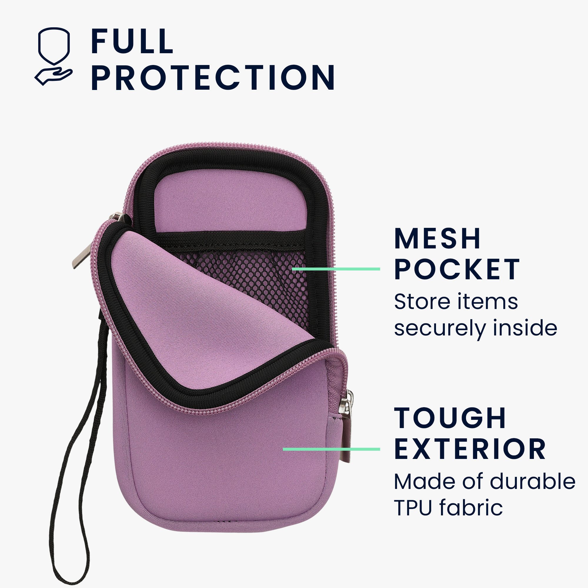kwmobile Handytasche Handytasche für Smartphones L - 6,5" (1-tlg), Neopren Handy Hülle - Handy Tasche Sleeve Pouch