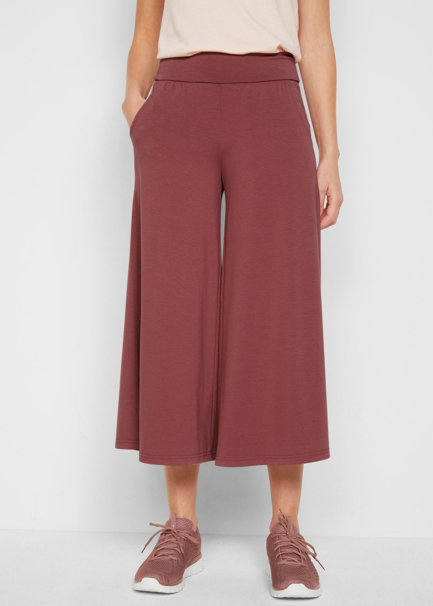 bonprix Culotte Loungewear Culotte mit weitem Bein günstig online kaufen
