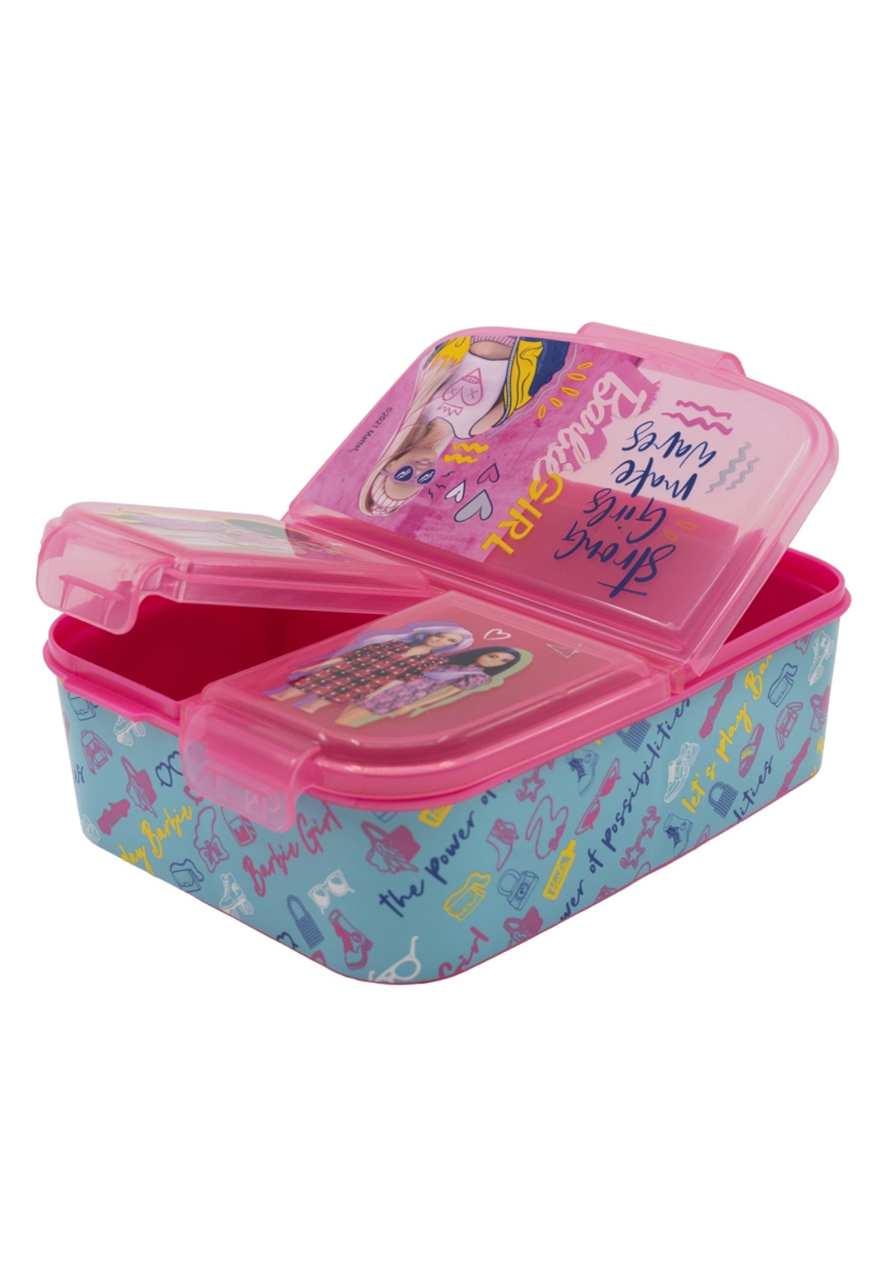 Barbie Lunchbox Brotdose Barbie Girl, Vesperdose mit 3 Fächern