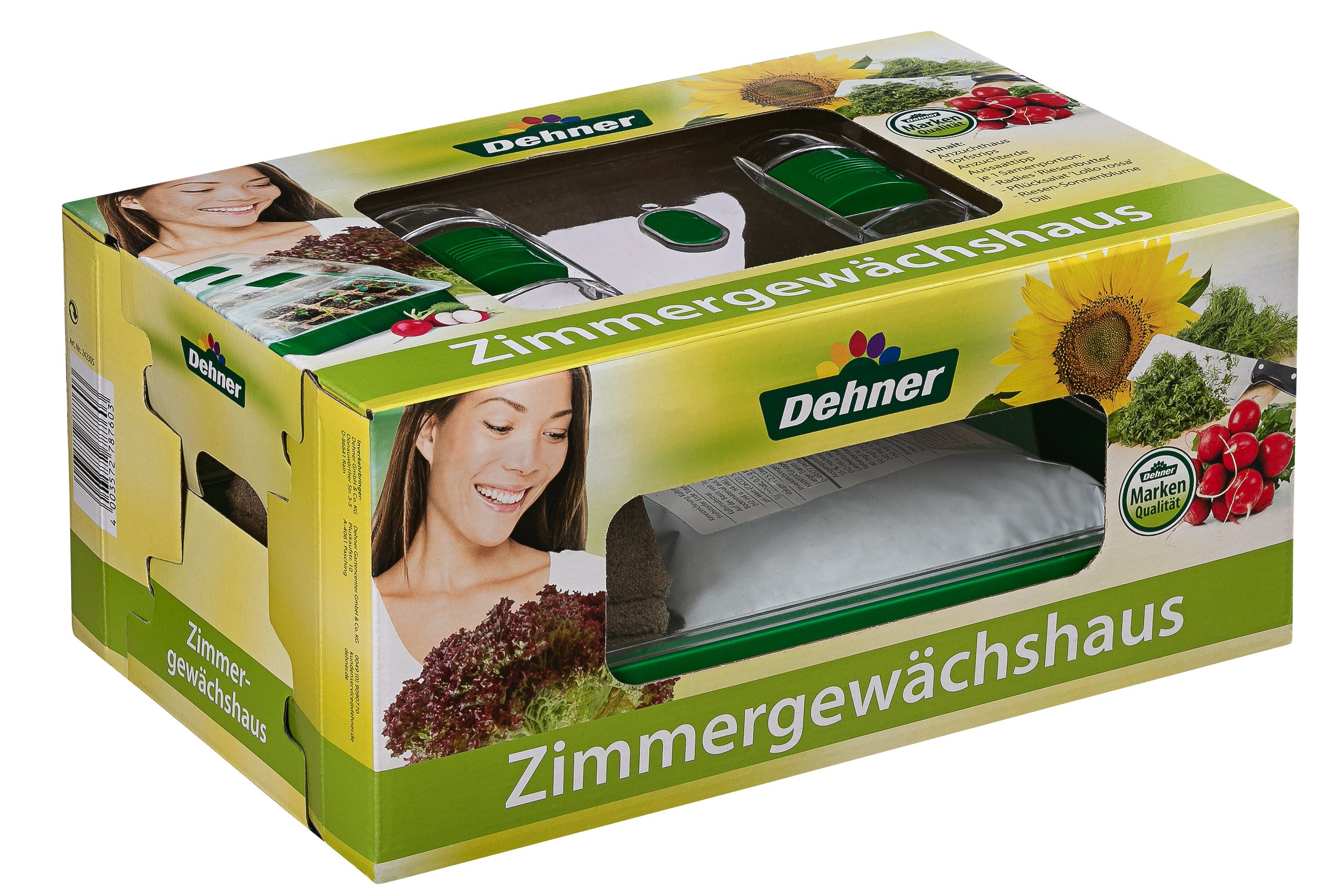 Dehner Anzuchttopf Zimmergewächshaus Komplett-Set, 38 x 24 x 18 cm