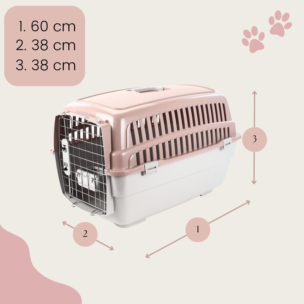 GarPet Hunde-Transportbox Transportbox IATA Tiere Flugzeugbox Katzentransportbox Hundebox Gr. L