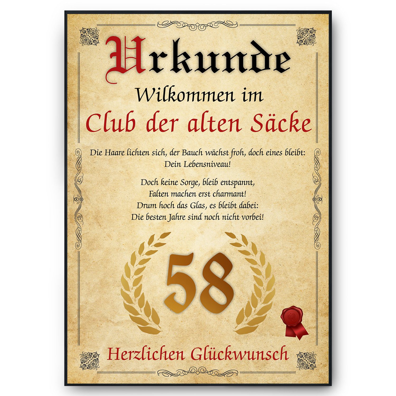 Tigerlino Poster Geburtstag Mann Geschenk Lustige günstig online kaufen