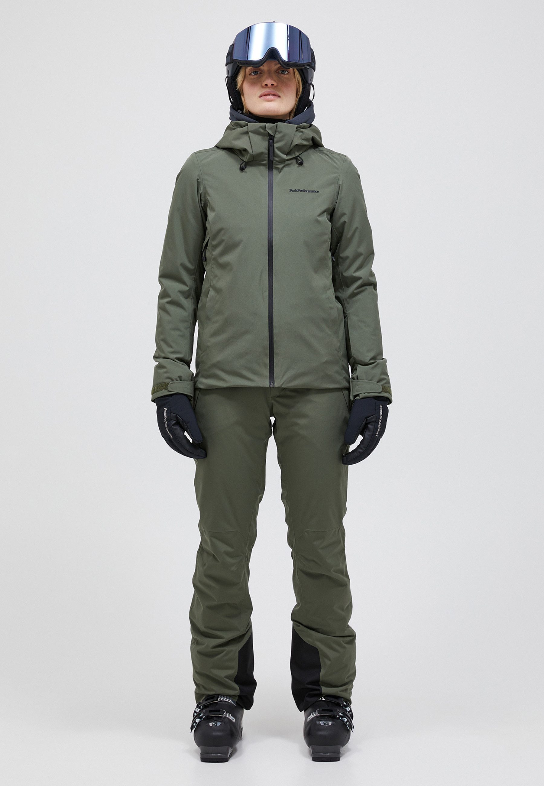 Peak Performance Skijacke Damen Khaki Peak Performance Moderne