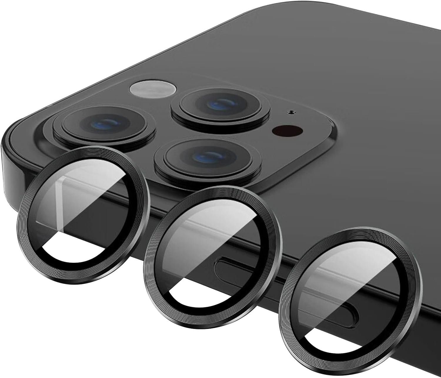 MSM Displayschutzglas 3X Linsenglas für Apple iPhone 15 Pro / 15 Pro Max Schutz Panzerfolie