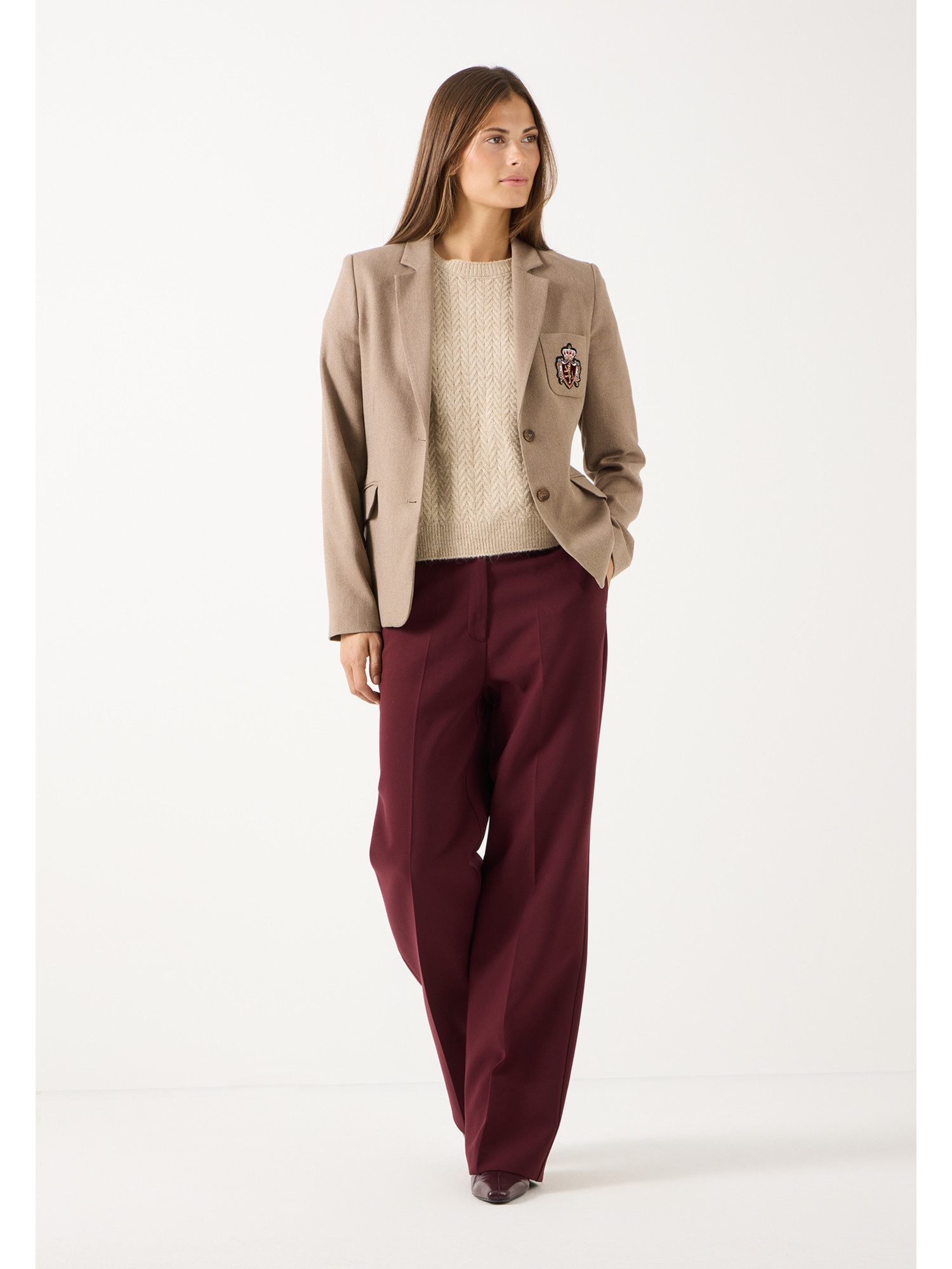 MORE&MORE Stoffhose elegante, gepflegte, weite Hose