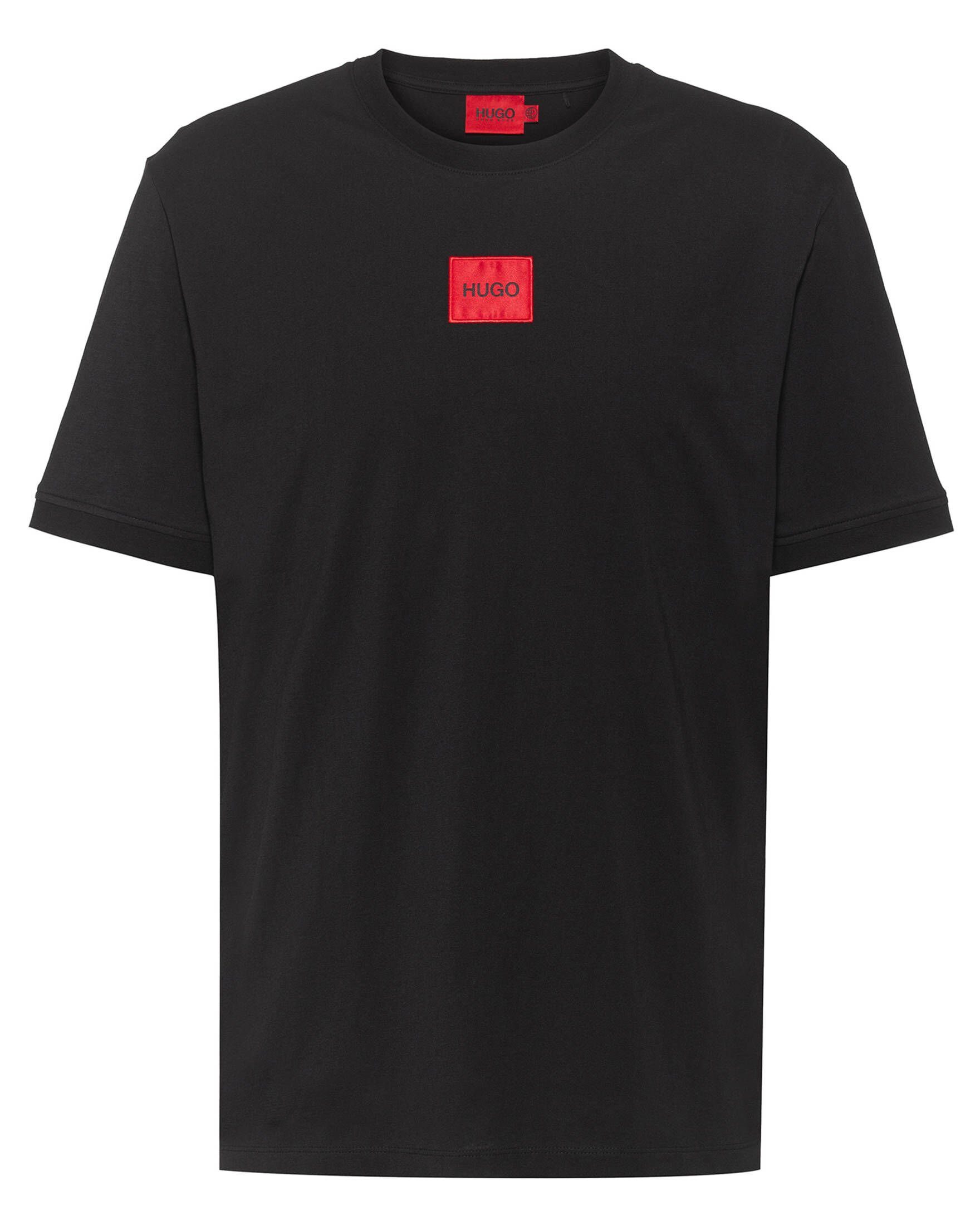 HUGO T-Shirt Herren T-Shirt DIRAGOLINO212 (1-tlg) schwarz (200)