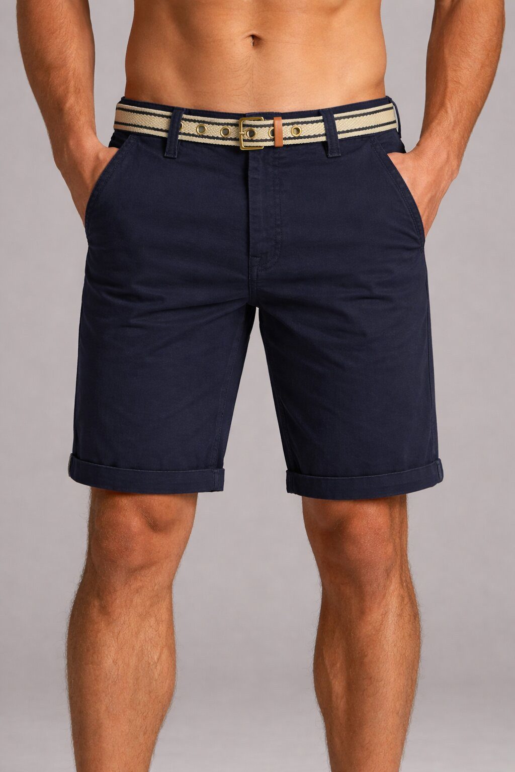 SUBLEVEL Shorts Herren Chino Shorts Jeans Flex Dehnbar Frühling Sommer Dehnbar Stretch Baumwolle