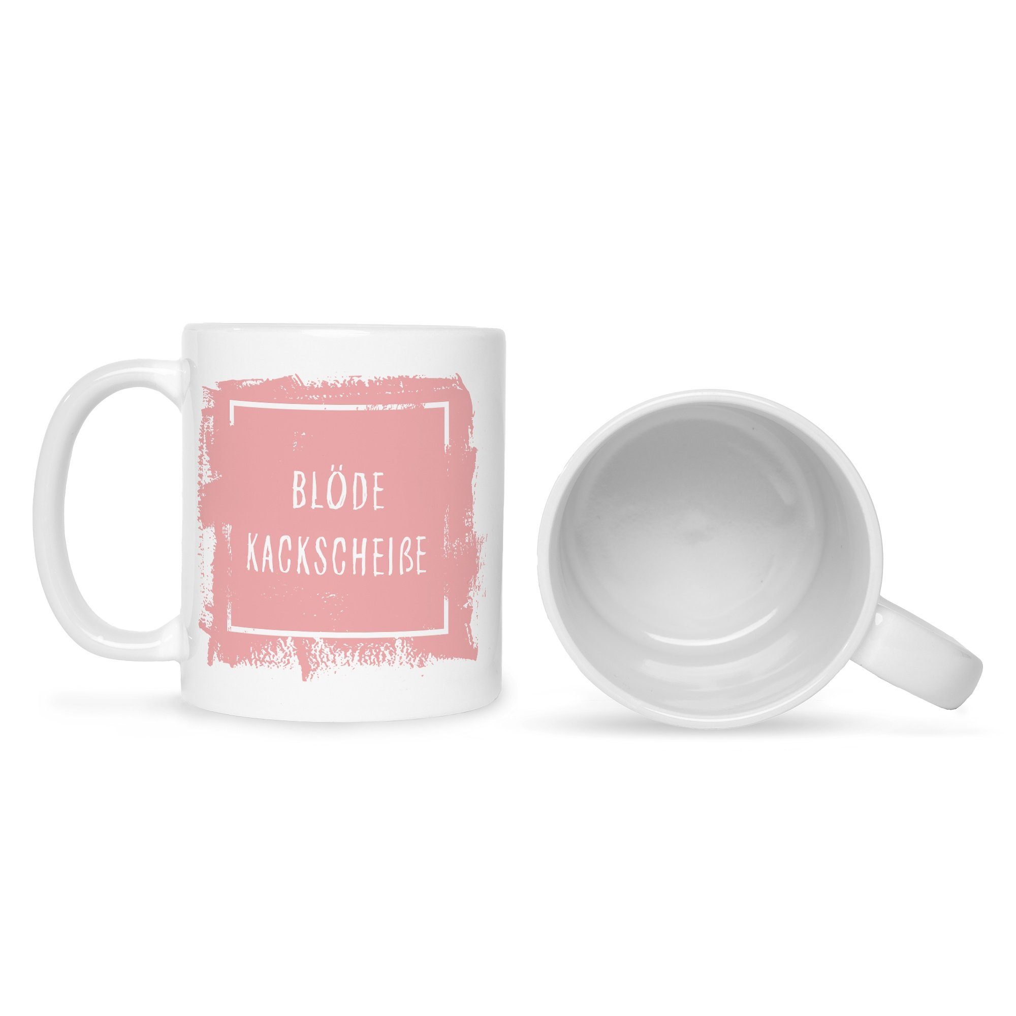 mit Bedruckte Muttertag & Frauen - Tasse Lustige Papa - Geburtstag Spruch Geschenke Blöde Kackscheiße Weihnachten & - Weiß GRAVURZEILE für – Tasse Vatertag - Mama Männer Sie Freunde Ihn