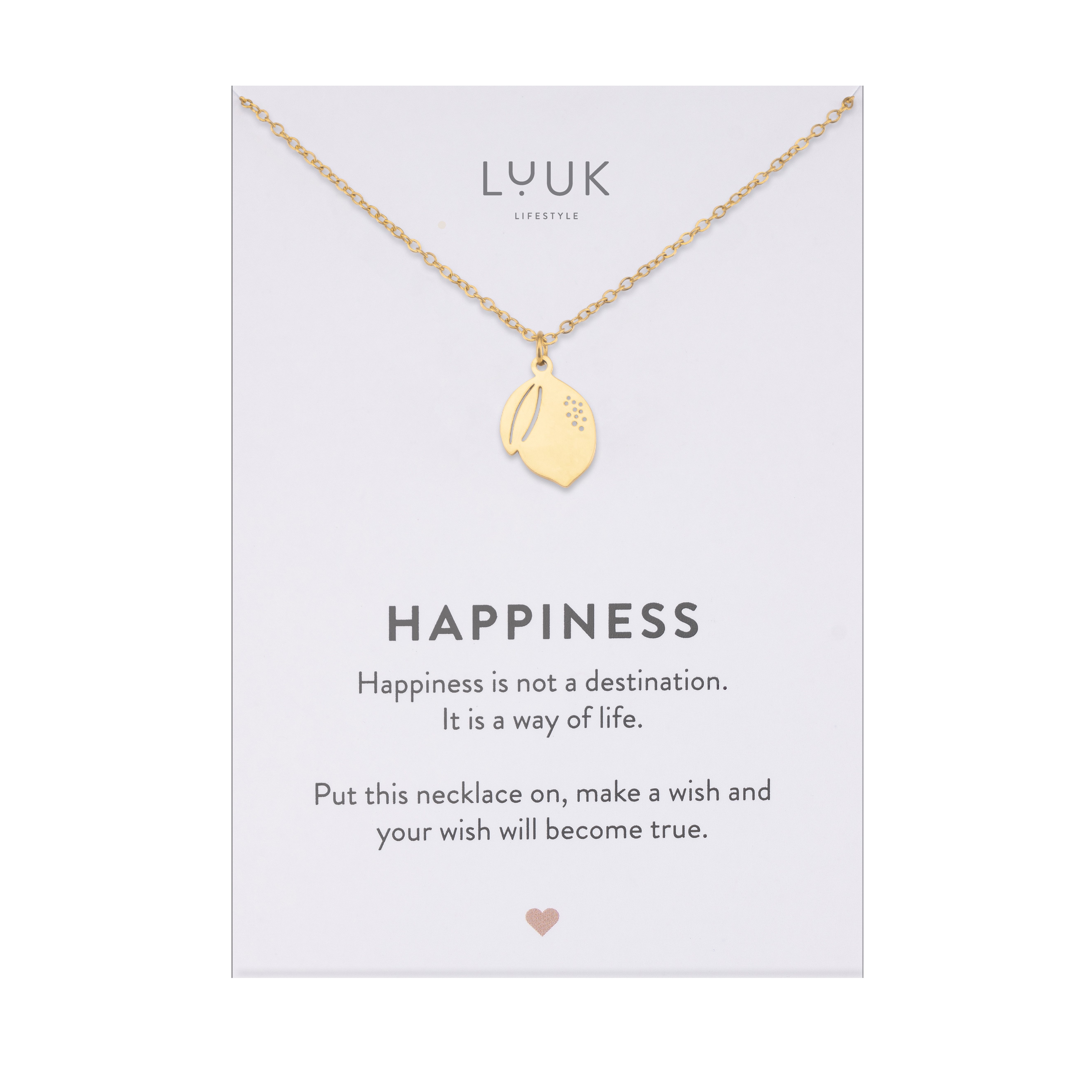 LUUK LIFESTYLE Kette mit Anhänger Zitrone, günstig online kaufen