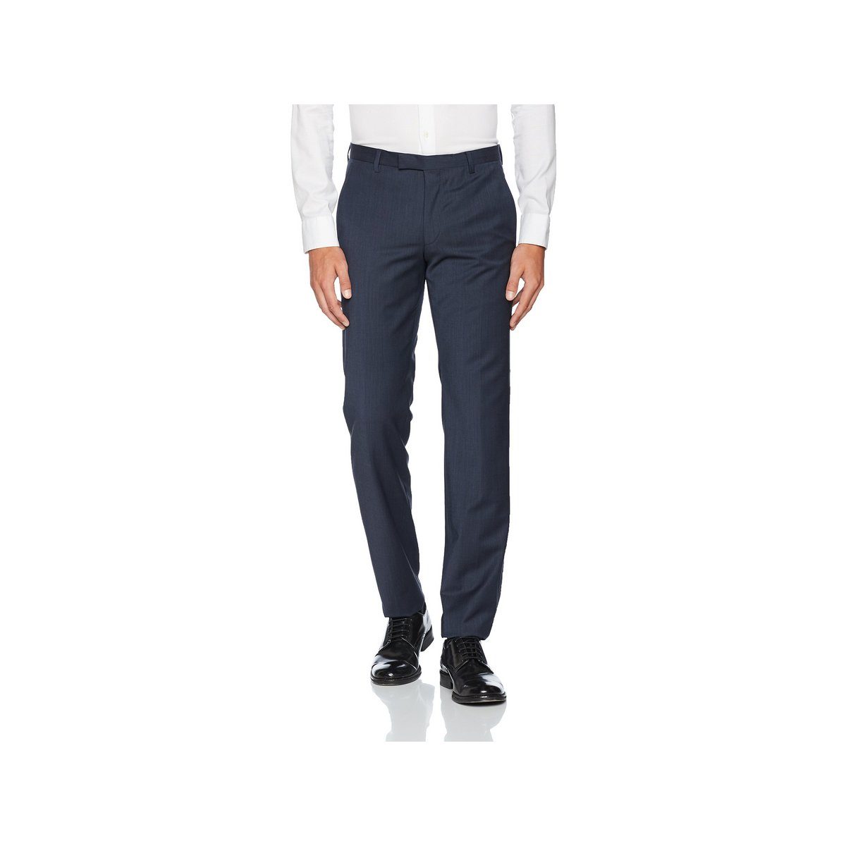 Joop! Stoffhose blau regular (1-tlg) Dark Blue 402