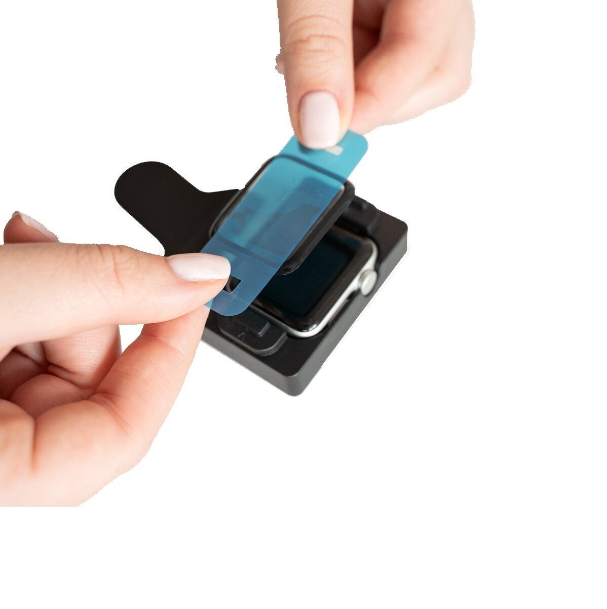 Ventarent Displayschutzfolie Schutzglas Schutzfolie mit Aufbringhilfe für Apple Watch Series 10 42mm, inkl. 2x Aufbringhilfe, Reinigungstuch und Staubentfernungssticker, 2 Stück, Extrem kratzfest (9H), Schmutzabweisend, Abgerundete Kanten, Hartglas