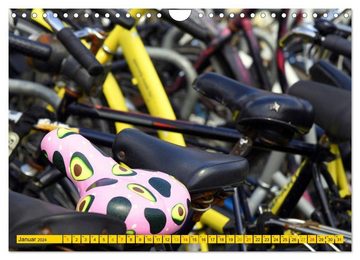 CALVENDO Wandkalender Bikes forever (Wandkalender 2024 DIN A4 quer), CALVENDO Monatskalender
