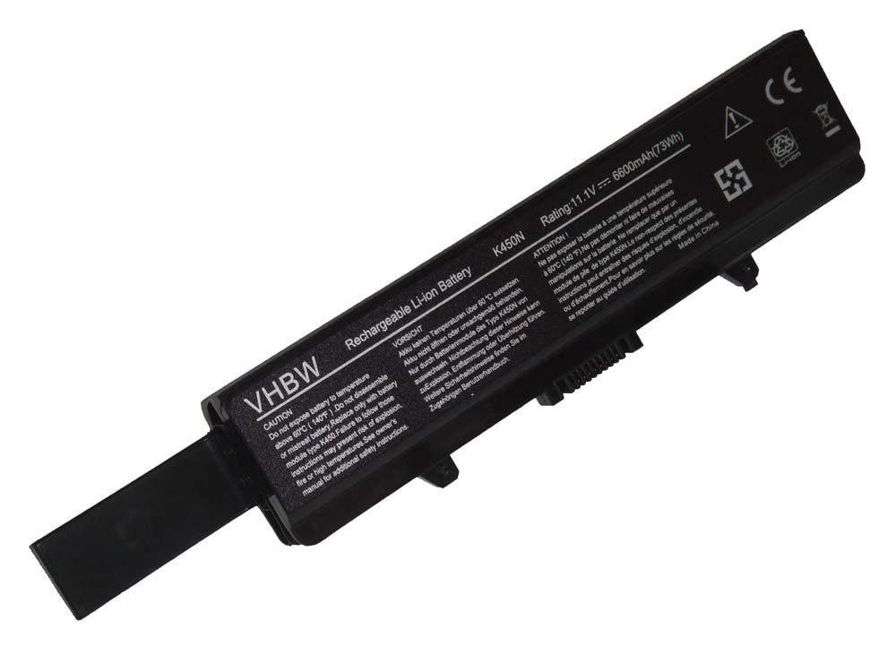 vhbw Ersatz für Dell 612-0663, D608H, GP952, GP975, GW240, GW252, HP297, Laptop-Akku 6600 mAh