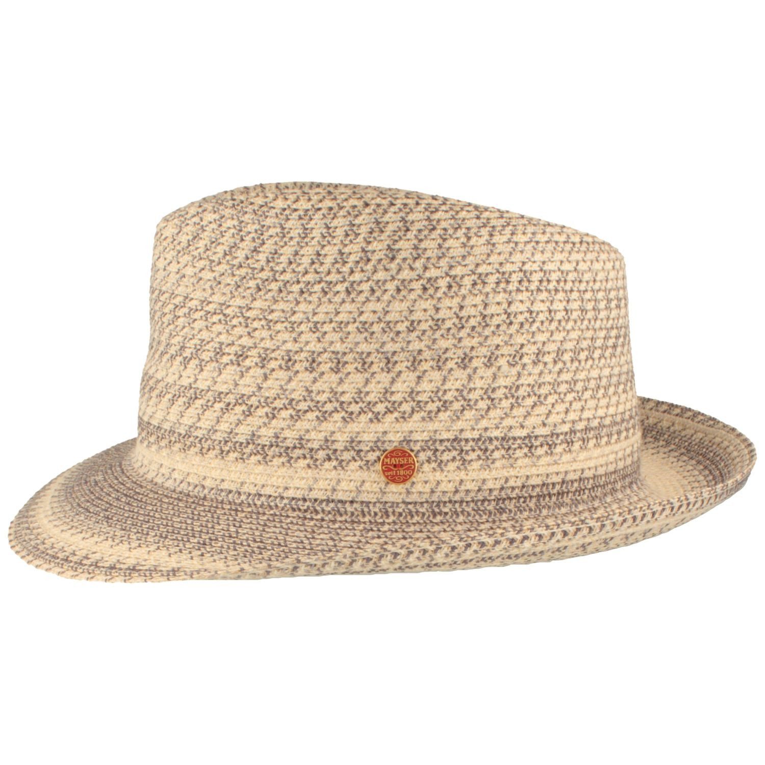 Mayser Strohhut Knautschbarer Trilby Maleo mit Borte