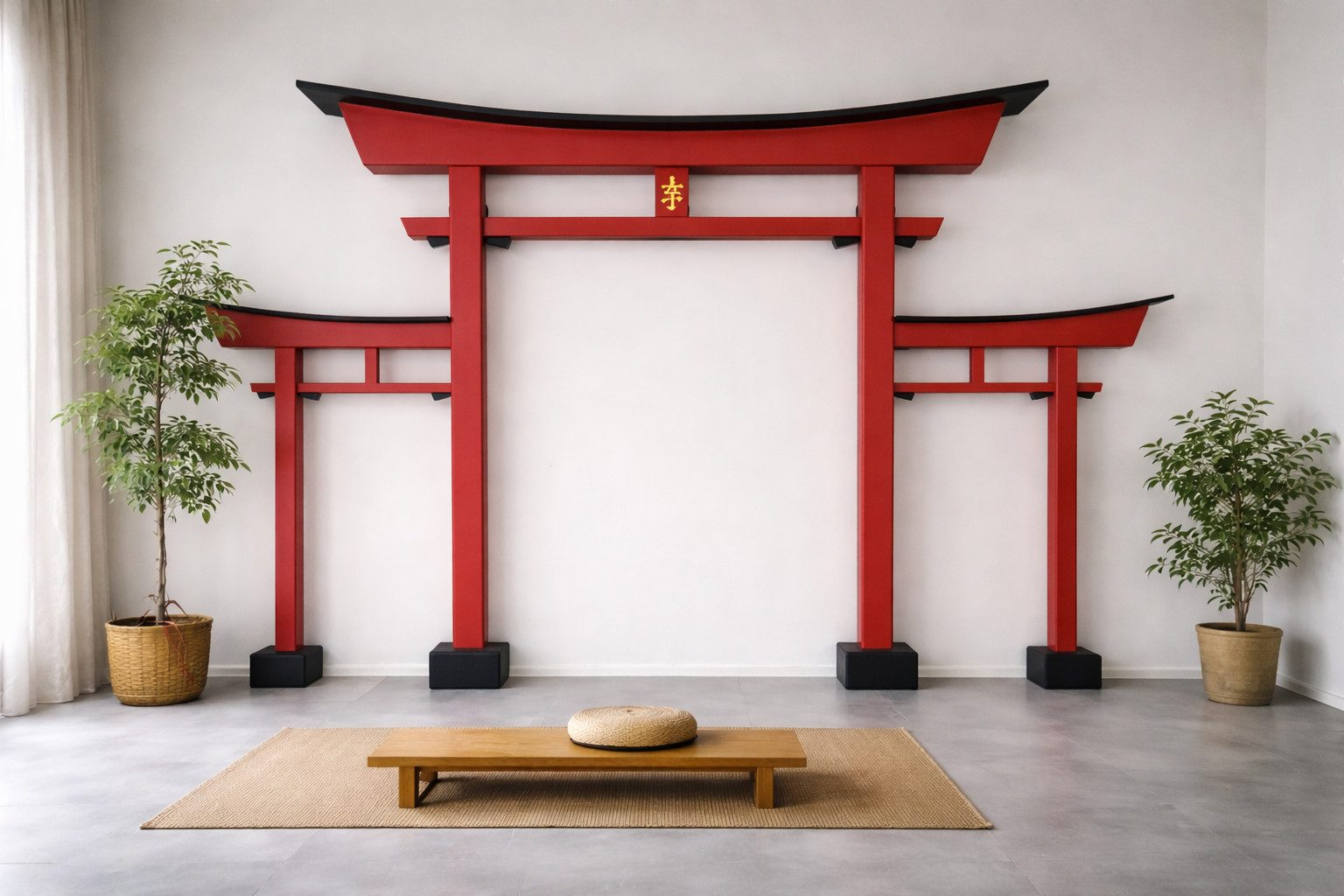 AAF Nommel Gartentor Torii Gate japanisches Miwa Torii Japan Tor Garten Modell 017