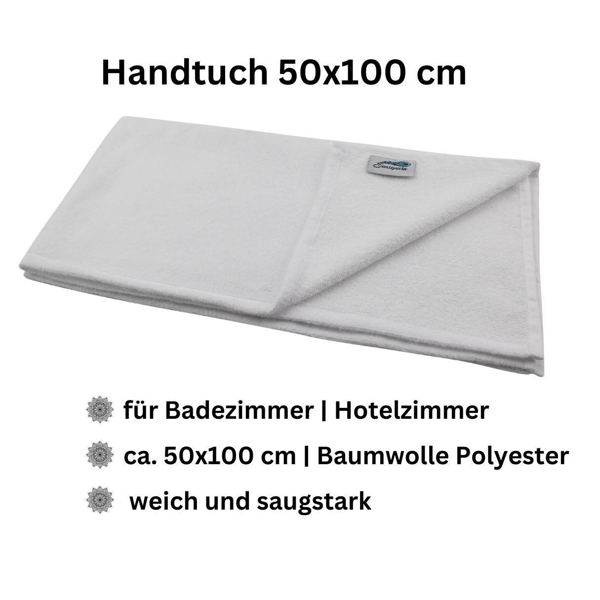 Sensepura Handtuch 50x100 cm Handtuch weich, günstig online kaufen