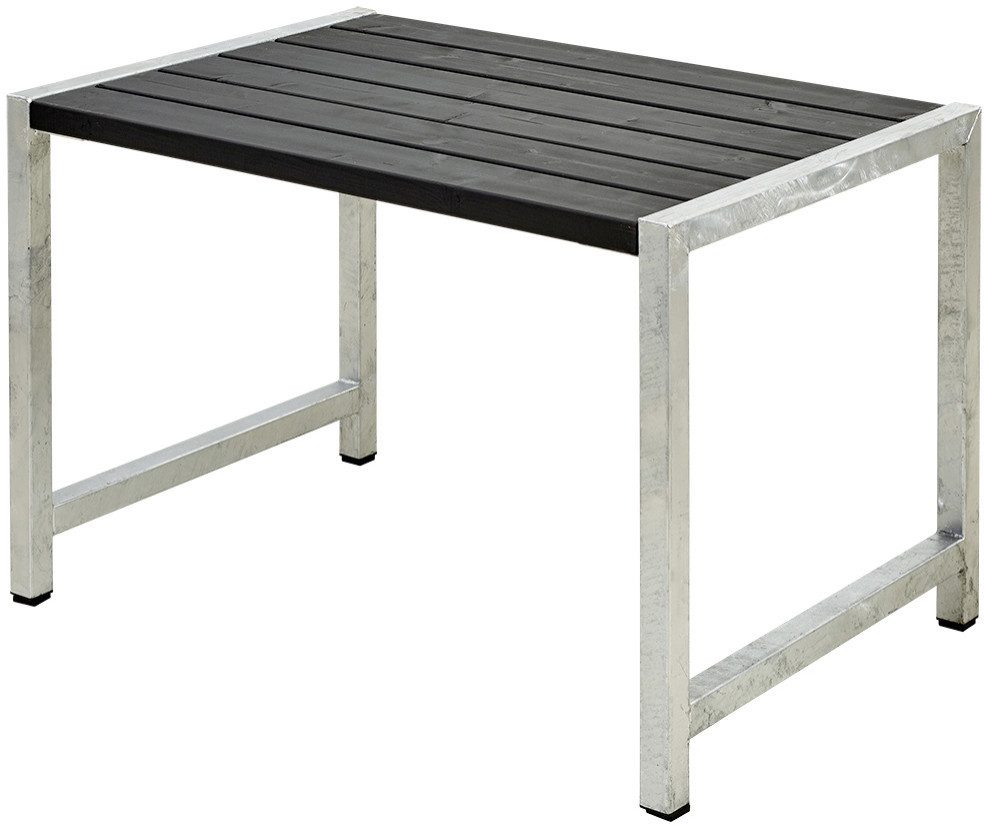 PLUS Gartentisch Plus Cafetisch RAL 9005 Schwarz, Witterungsbeständig