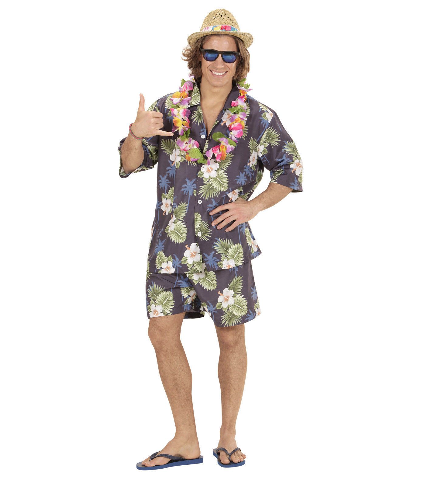 Widmann S.r.l. Kostüm Hawaiihemd Touri Kostüm mit Hose