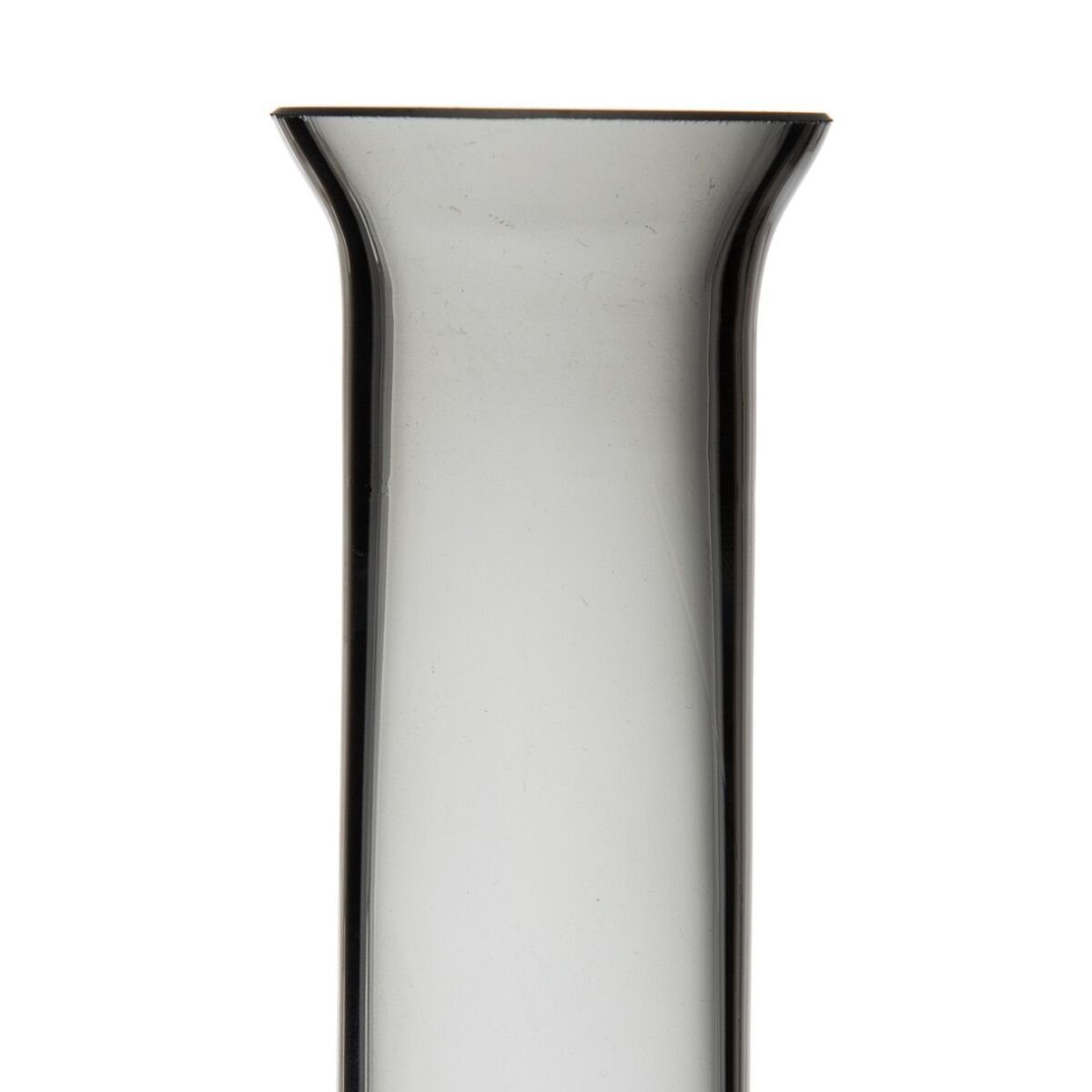 Bigbuy 12 Grau x Vase Dekovase Glas 33 cm x 12