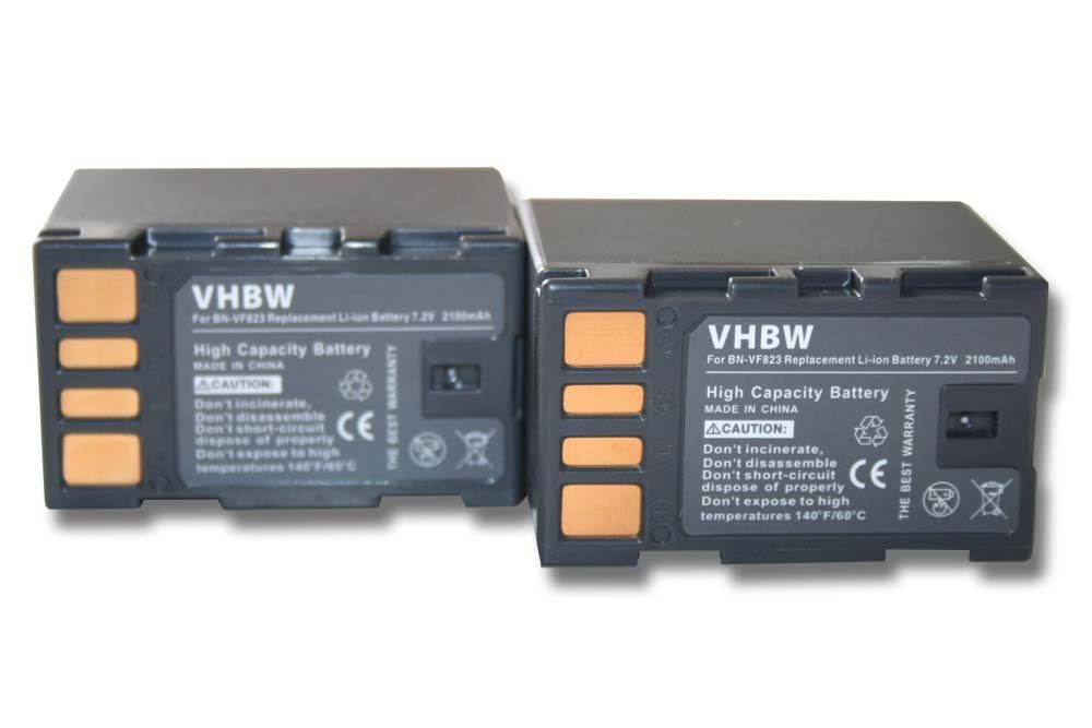 vhbw passend für JVC GR-D740, GR-D740EX, GR-D745, GR-D750, GR-D760, GR-D770 Kamera-Akku 2100 mAh