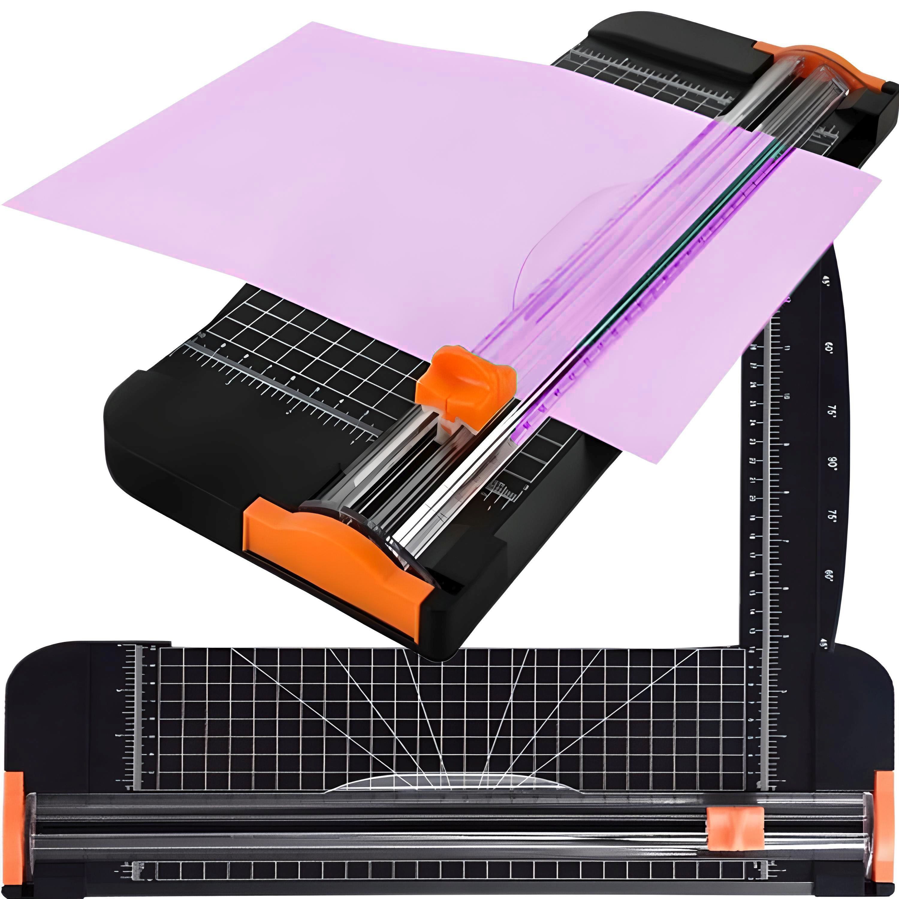 Retoo Papierschneidegerät A4 Papierschneider Hebelschneider Fotoschneider Schneidegerät, Schneiden Papier bis A3, Einfach zu bedienen, Präzises Messraster