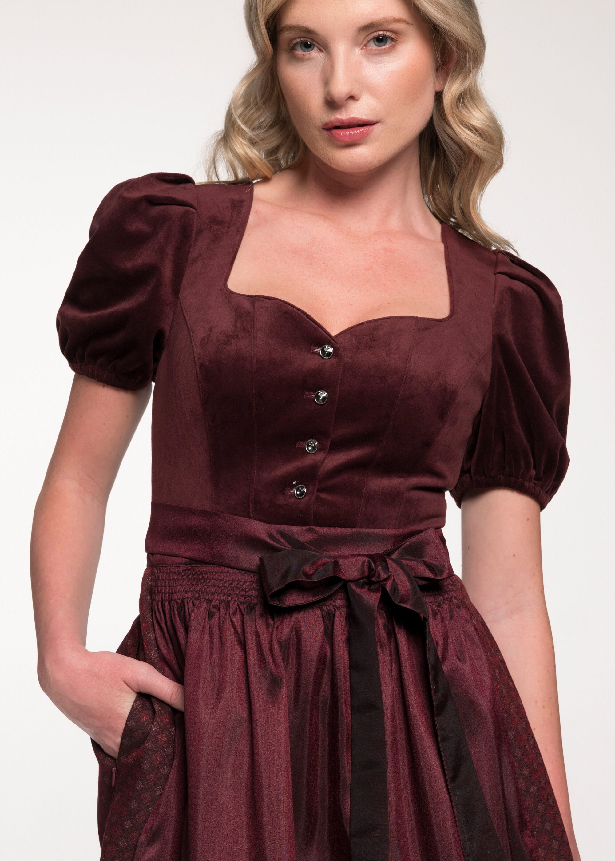 Spieth & Wensky Dirndl Göttin (1-tlg) Samtoberteil – Bild 4 von 4