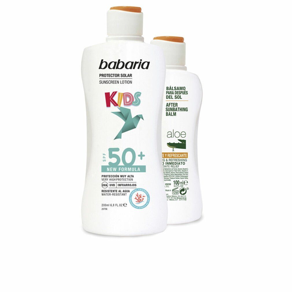 babaria Sonnenschutzcreme Babaria Sun Kids Sunscreen Lotion Water Resistant Spf50 Set 2 Artikel