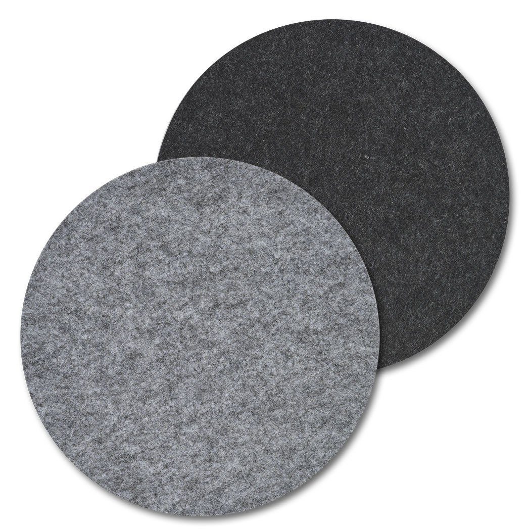Zeller Present Dekomatte Tischset aus Filz, Ø 38 cm, dunkelgrau, ZELLER - ZELLER, Zubehör für Tischdekoration