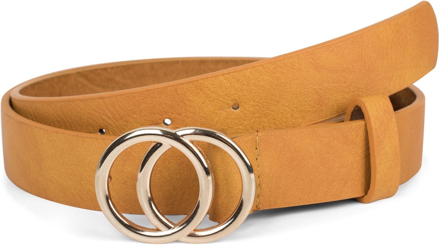 styleBREAKER Synthetikgürtel Gürtel mit Ringschnalle (1-St)