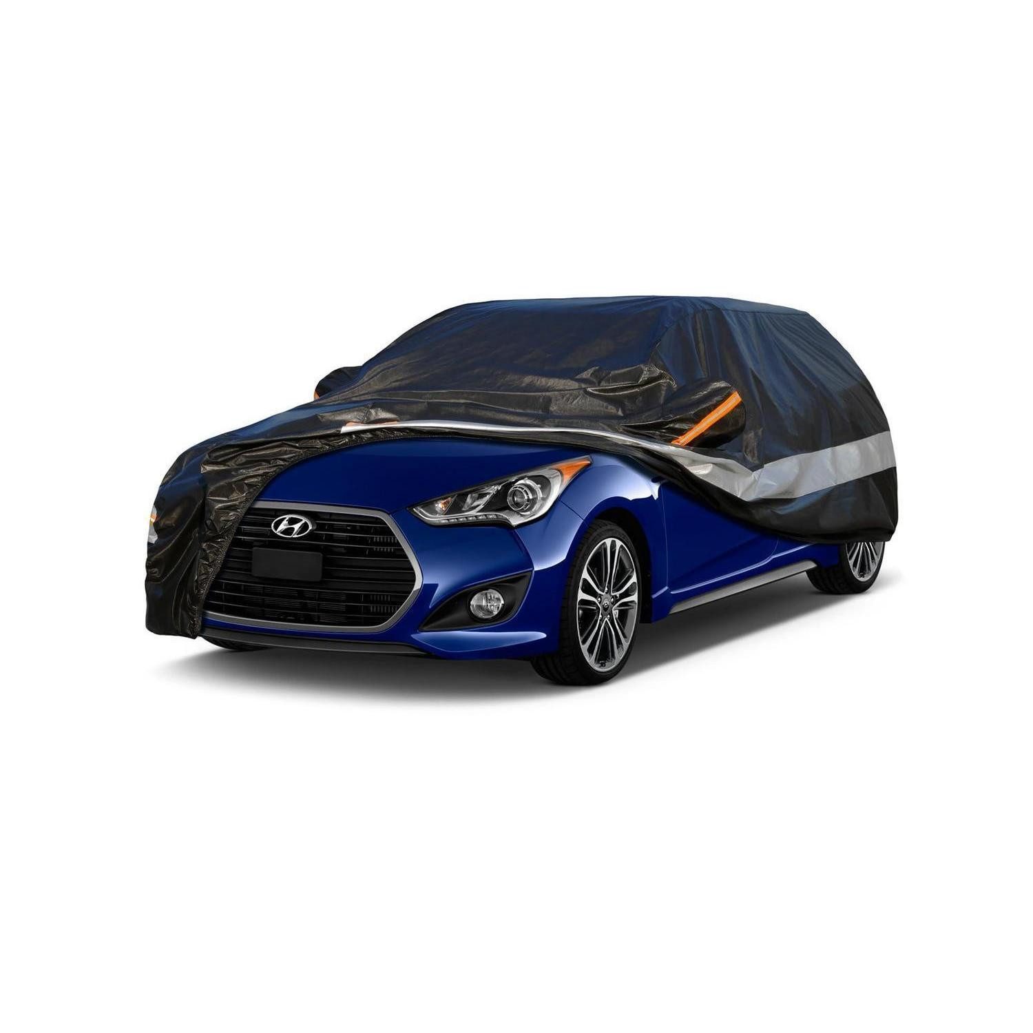 LuxusKollektion Autoplane Autoabdeckung Passend für Hyundai Genesis Veloster(2011-2023) Schwarz