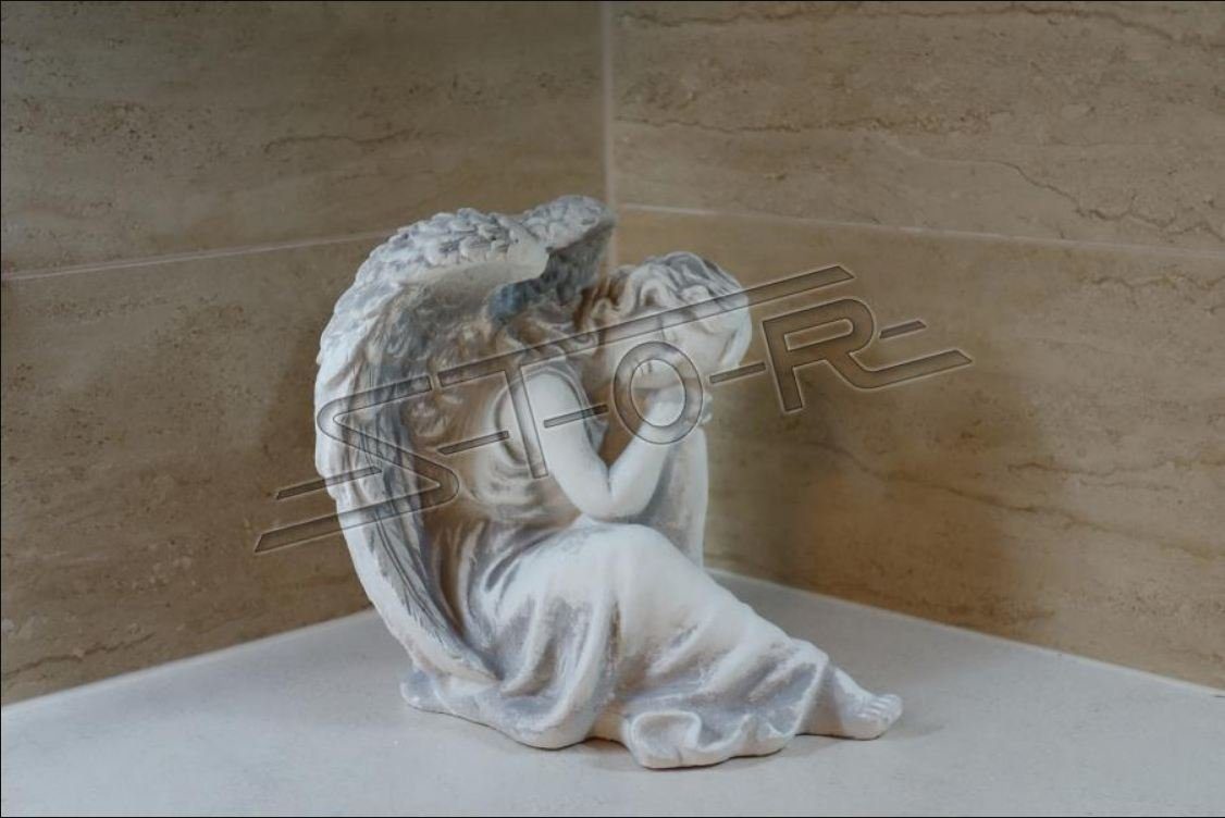 Grabengel Engelfigur Grabschmuck Schutzengel Engel JVmoebel Deko Deko Skulptur Grab