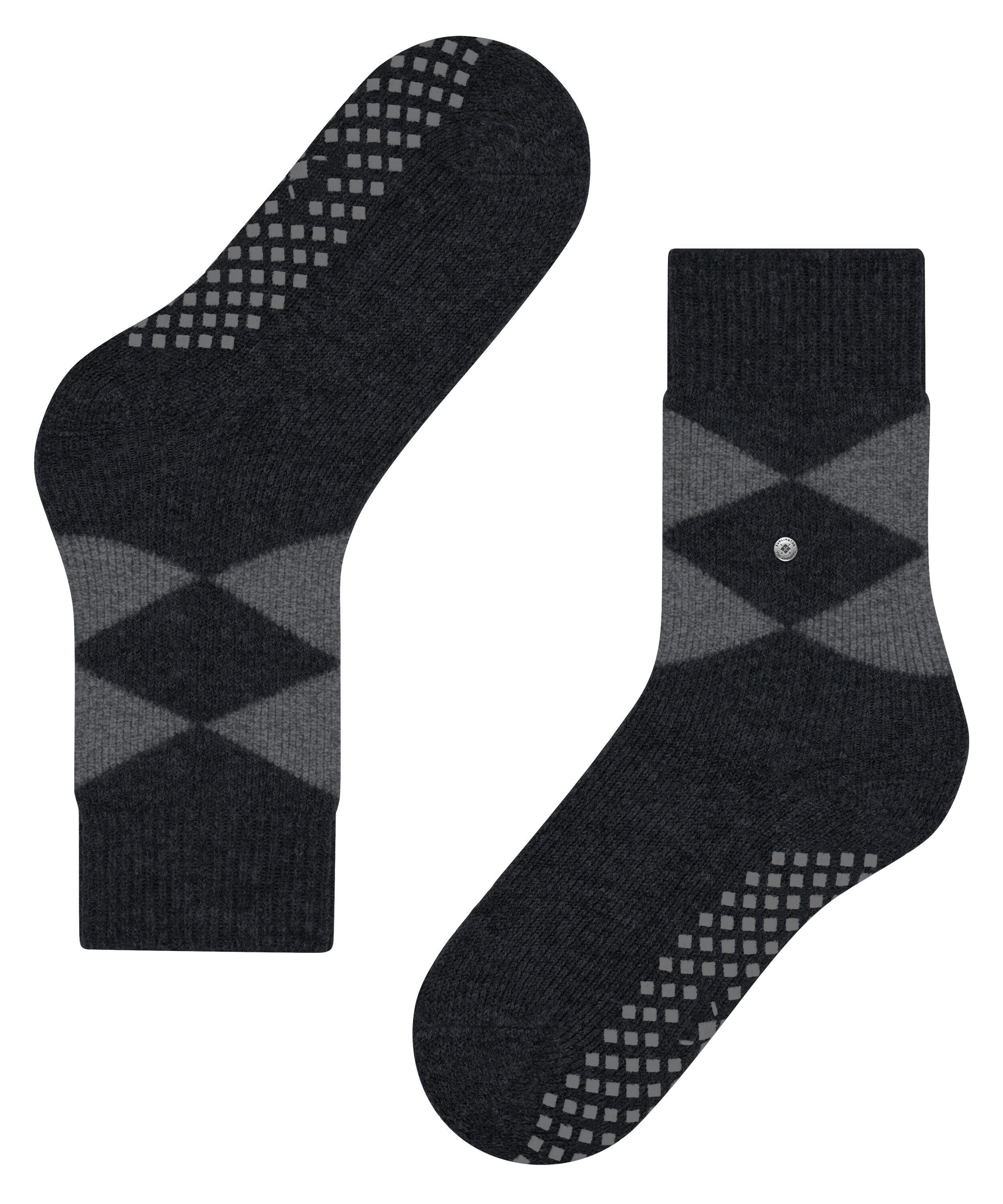 black Socken (3000) Argyle Burlington Cosy (1-Paar)