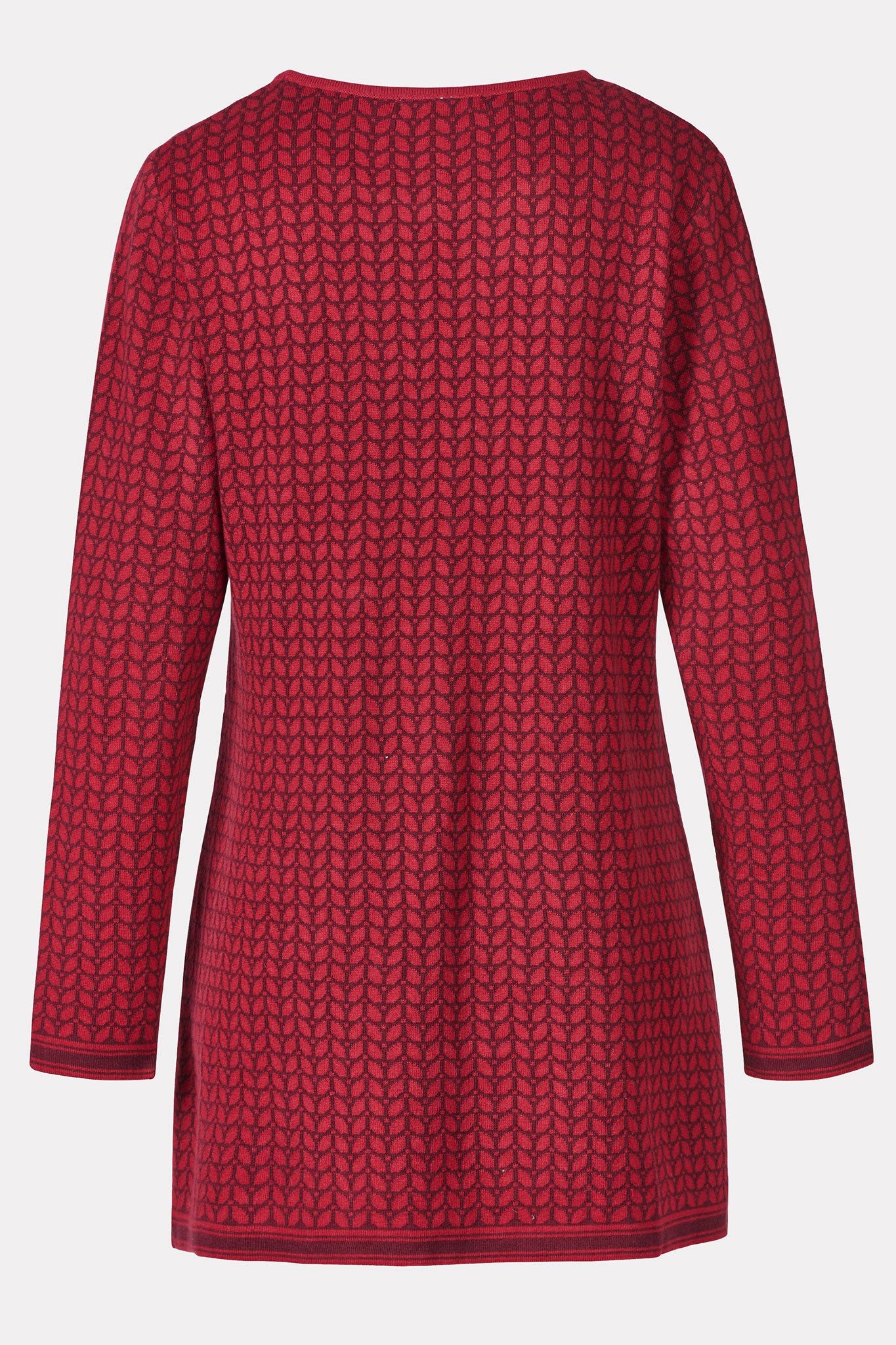 Himalaya Clothing Tunika Damen Sweater mit feinem Blattdesign - Tunika Swea günstig online kaufen