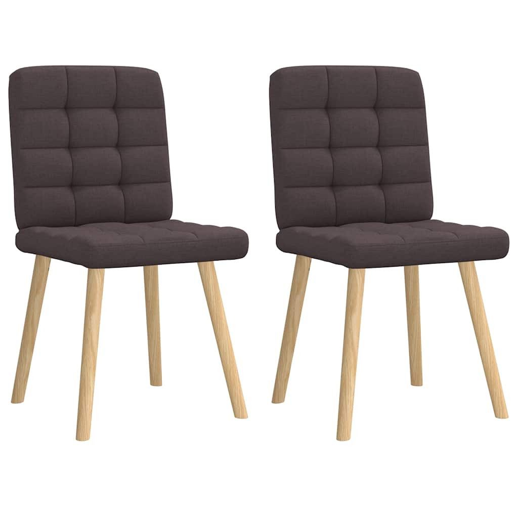vidaXL Esszimmerstuhl Esszimmerstühle 2 Stk. Dunkelbraun günstig online kaufen