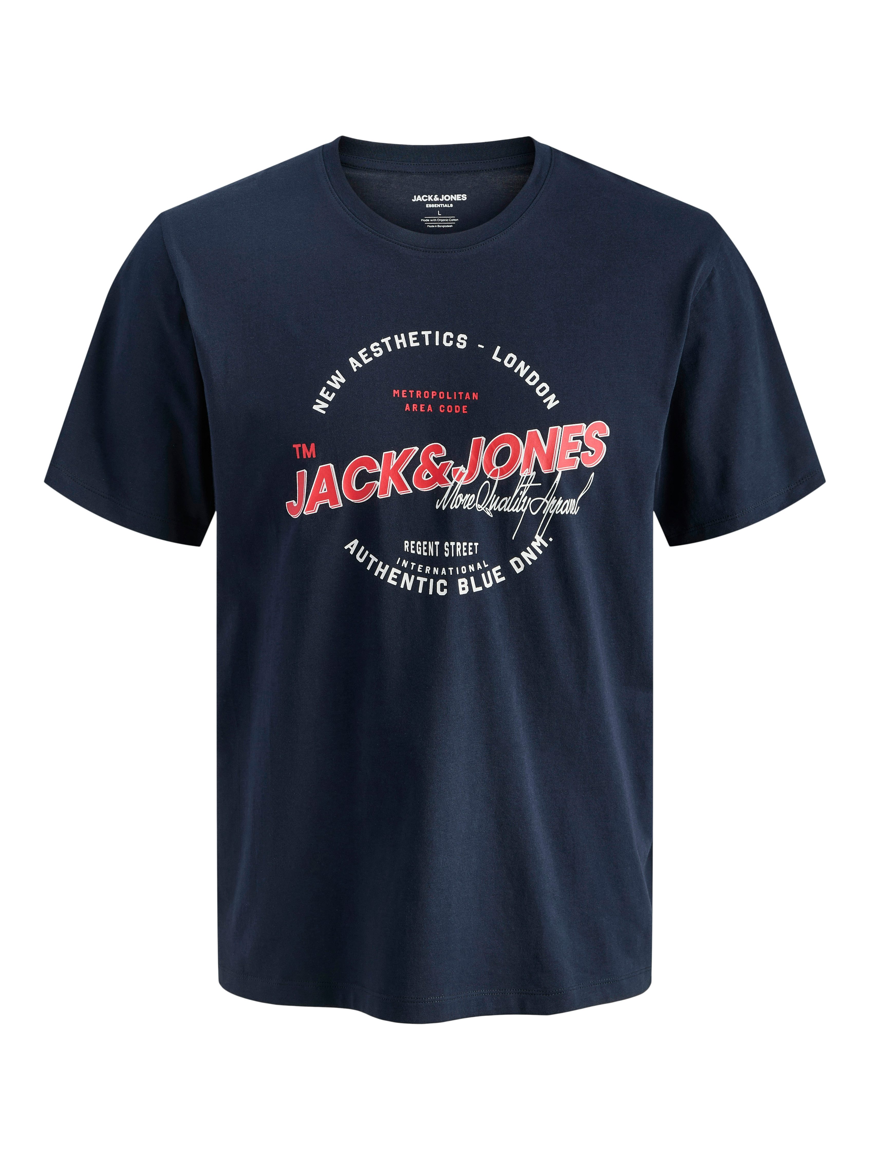 Jack & Jones Rundhalsshirt JJELOGO TEE SS O-NECK 2 COL SS26 SN mit Grafikprint – Bild 5 von 5
