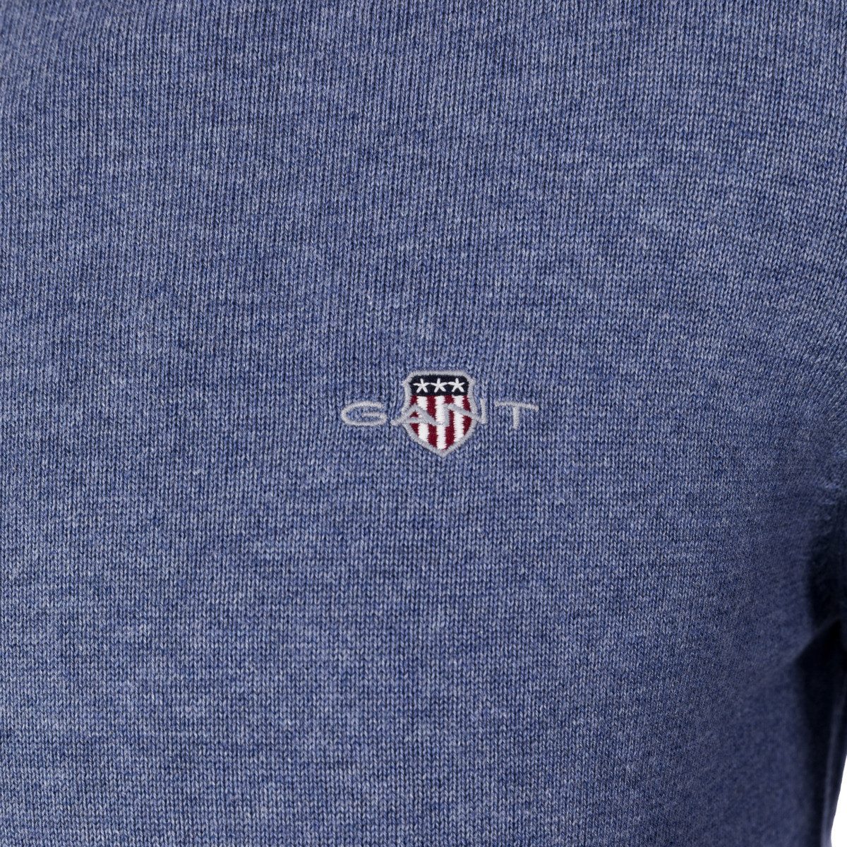 Gant Rundhalspullover Classic Cotton C-Neck Herren Hoodie, Sweatshirt, Pulli, Strickpullover, Hoody – Bild 3 von 5