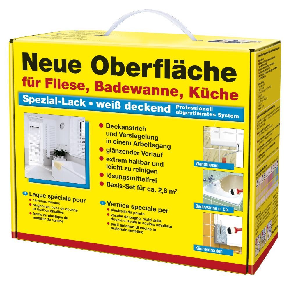 Klarlack Decotric Neue Oberfläche Basis-Set für Fliese