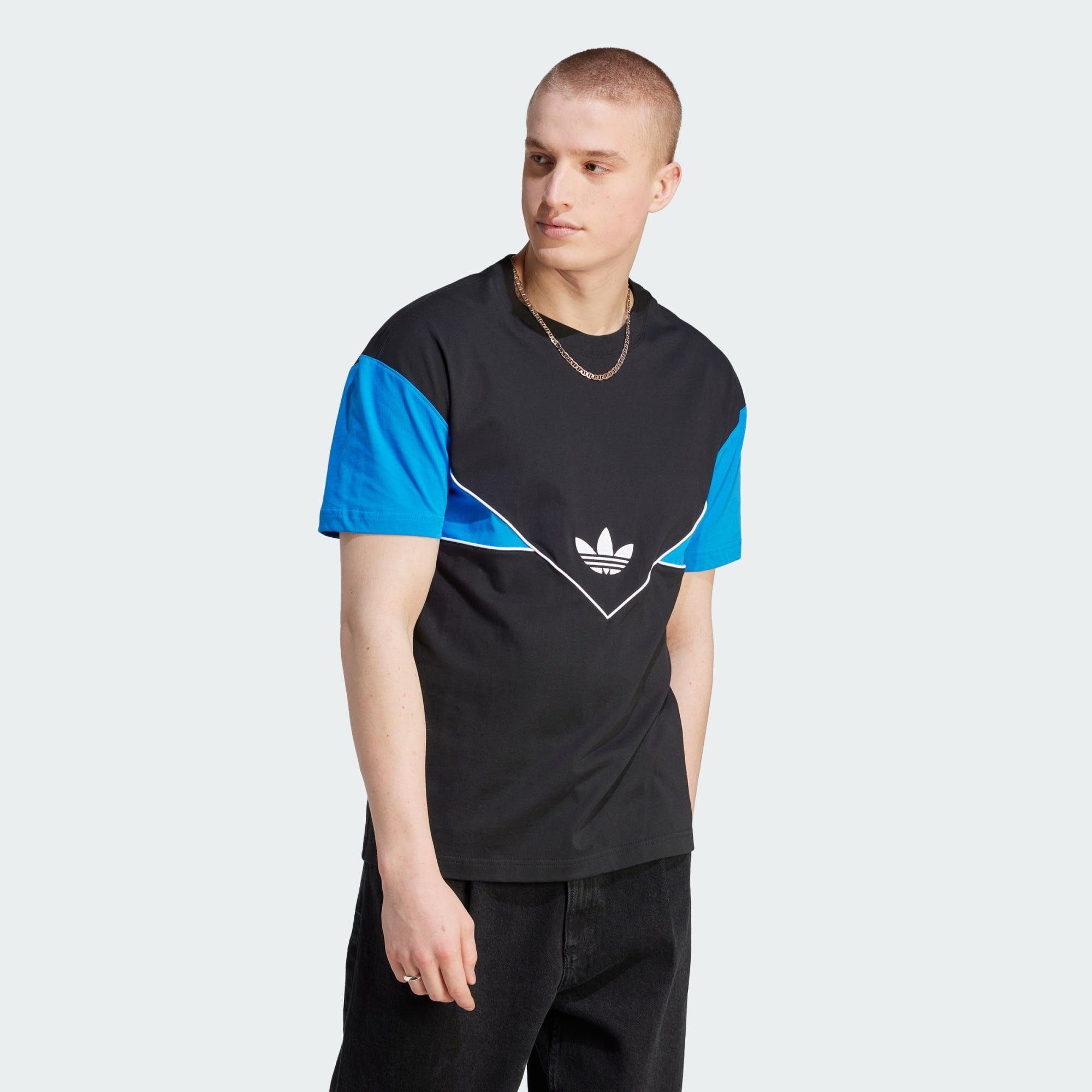 adidas SEASONAL / Originals Black ARCHIVE Blue ADICOLOR T-Shirt T-SHIRT Bird