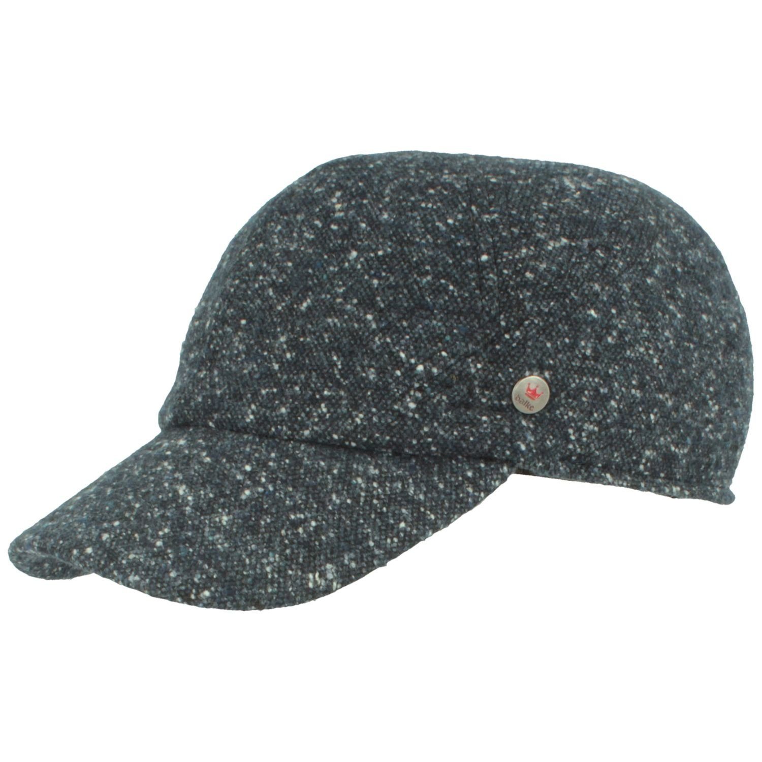 212 Schirm Ohrenklappen marine und Baseball Cap/Meliert Balke Cap mit weitem