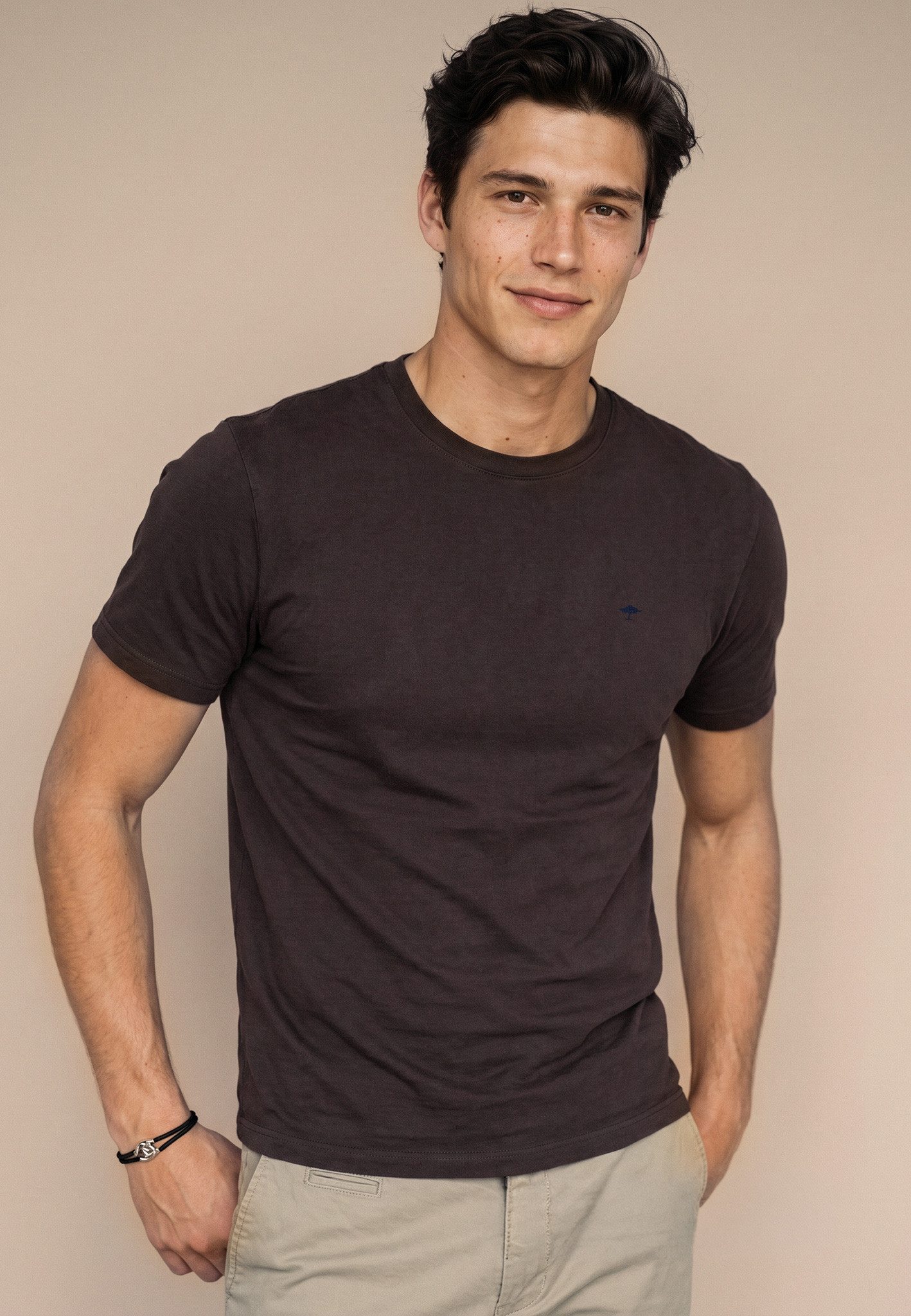 FYNCH-HATTON T-Shirt mit Logo-Stickerei