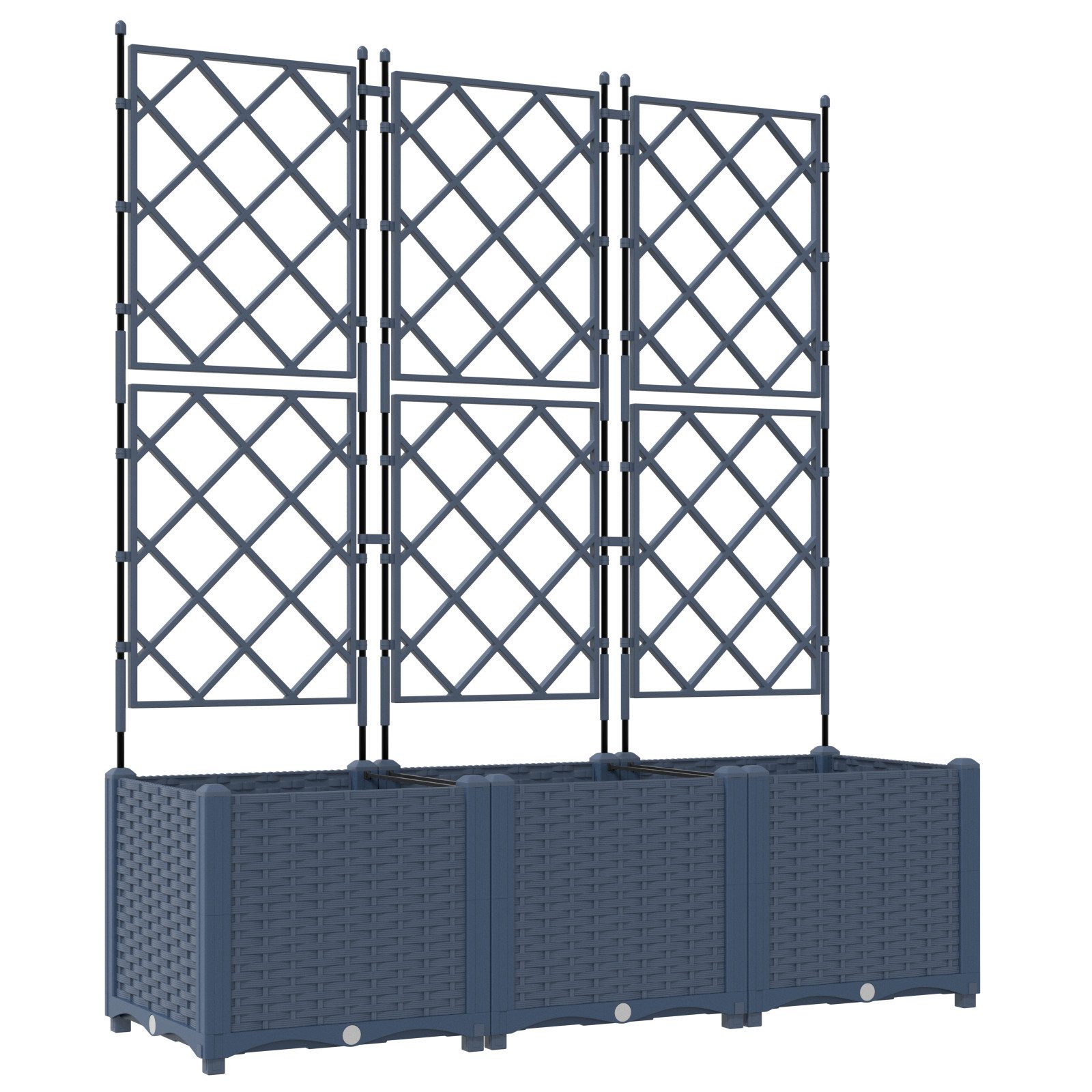 vidaXL Blumentopf Pflanzkasten mit Rankgitter 3 günstig online kaufen