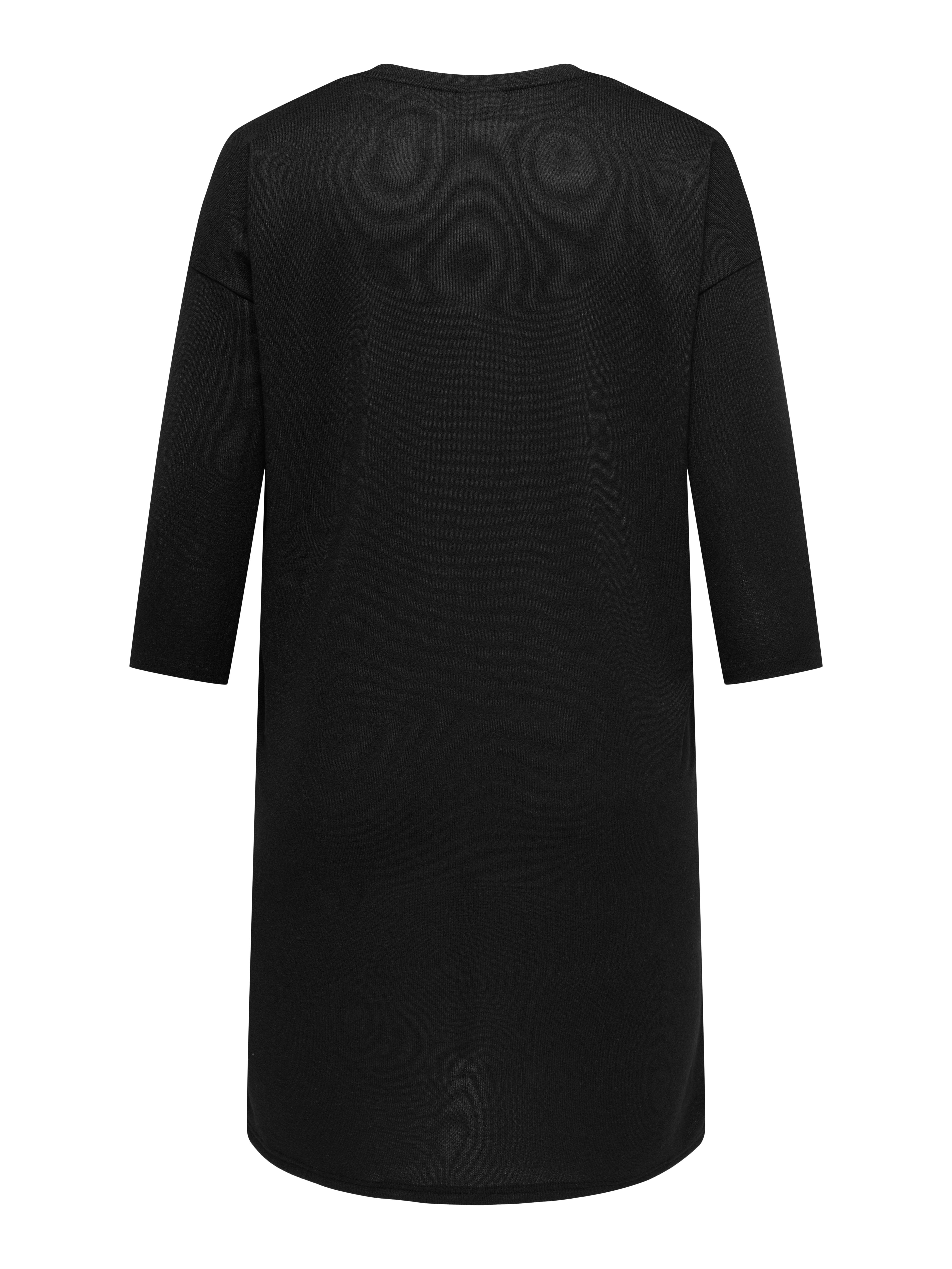 ONLY CARMAKOMA Jerseykleid CARALBA 3/4 SL V-NECK ABK DRESS JRS Sommerkleid