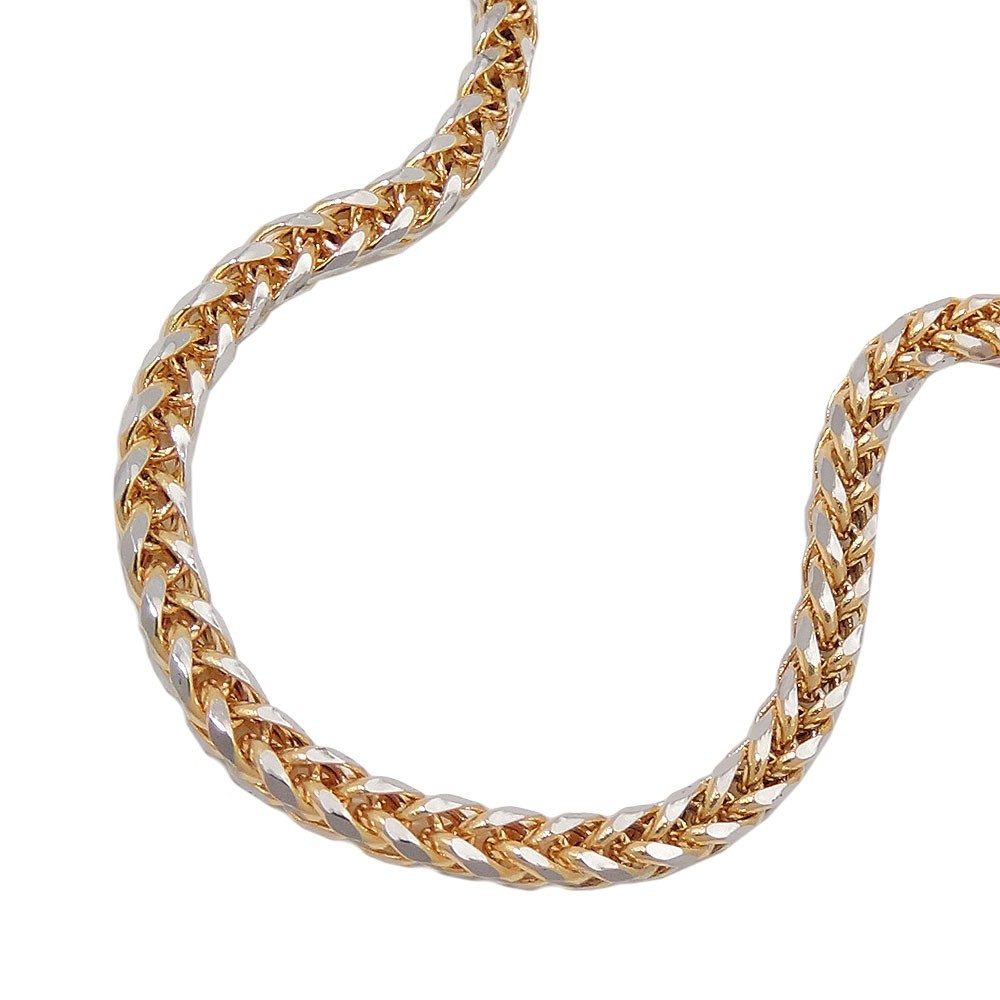 Schmuck Krone Goldarmband 2,4mm Armband Zopfkette, 585 Gold, 19cm, Unisex, günstig online kaufen