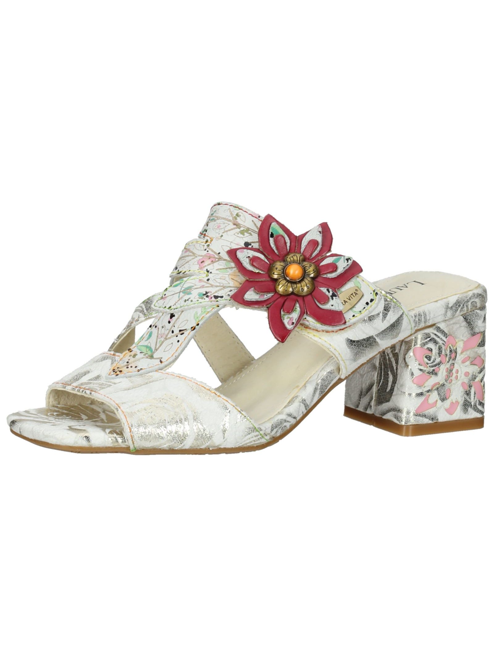 LAURA VITA Pantoletten Leder/Textil Pantolette günstig online kaufen