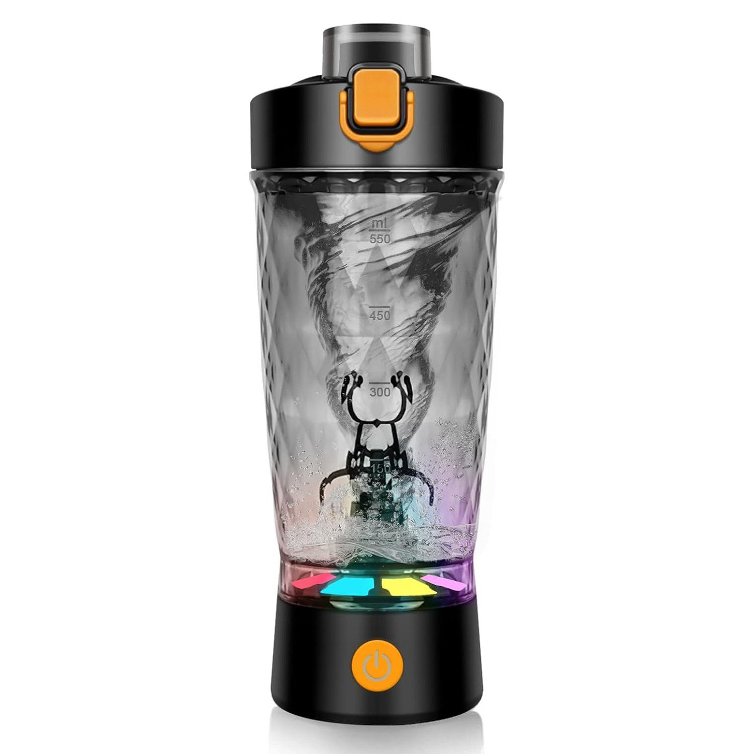 Elektrischer Shaker Protein Shaker Elektrisch mit Pulverfach 650ML