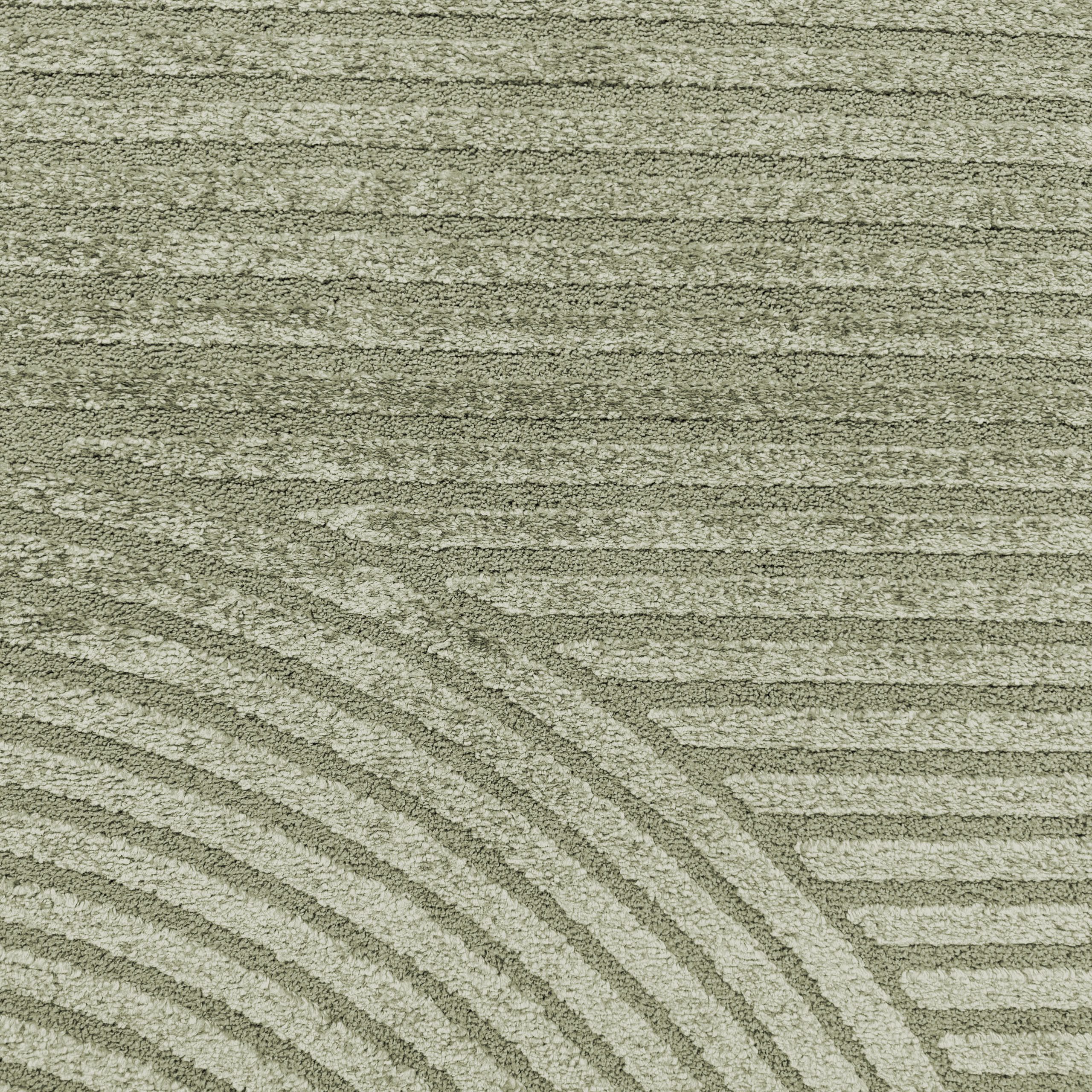 Carpetia Teppich Teppich Wohnzimmer Höheneffekt im Bogenmuster in grün, rec günstig online kaufen