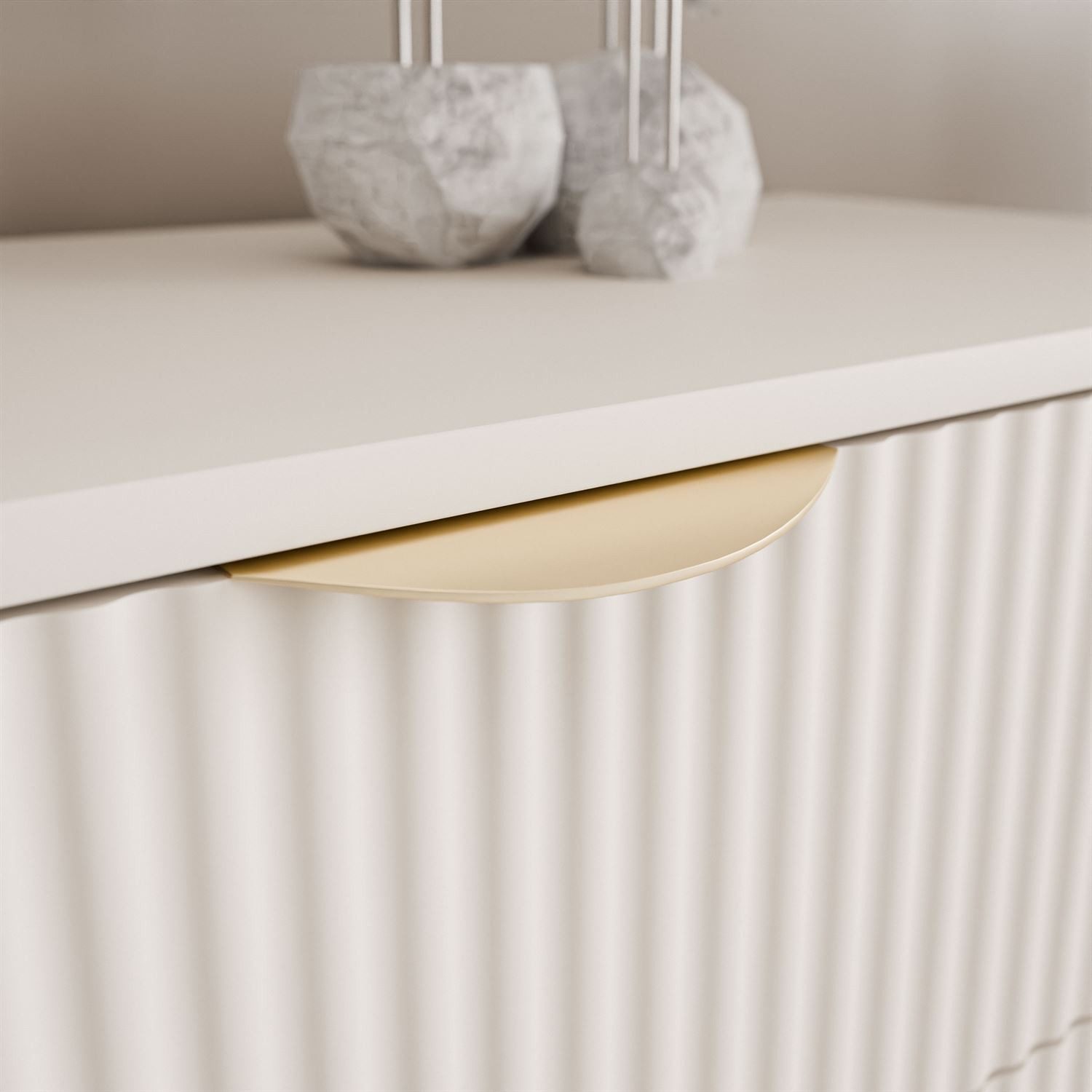 Lookway Kommode SCARLETT 6S mit Schubladen und Metallgriffe, Breite: 163 cm, Höhe: 81 cm, Tiefe: 38 cm – Bild 5 von 5