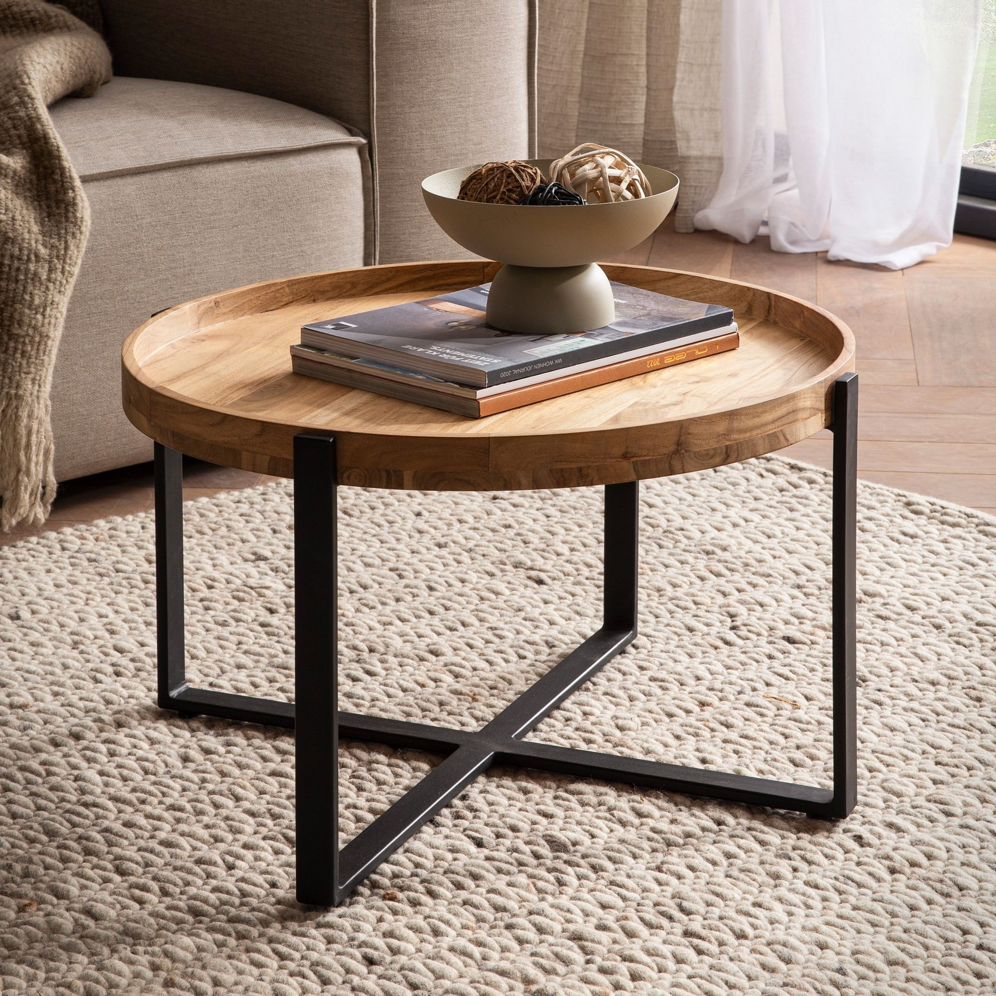 Wohnling Couchtisch WL7.311 (60x60x36 cm Sofatisch günstig online kaufen